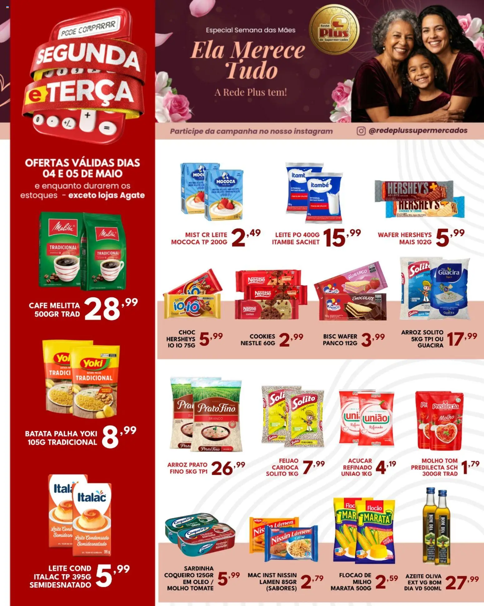 Rede Plus Supermercados Folheto - válido de 04.05.2026 | Página: 3 | Produtos: Carne, Batata, Sardinha, Leite condensado