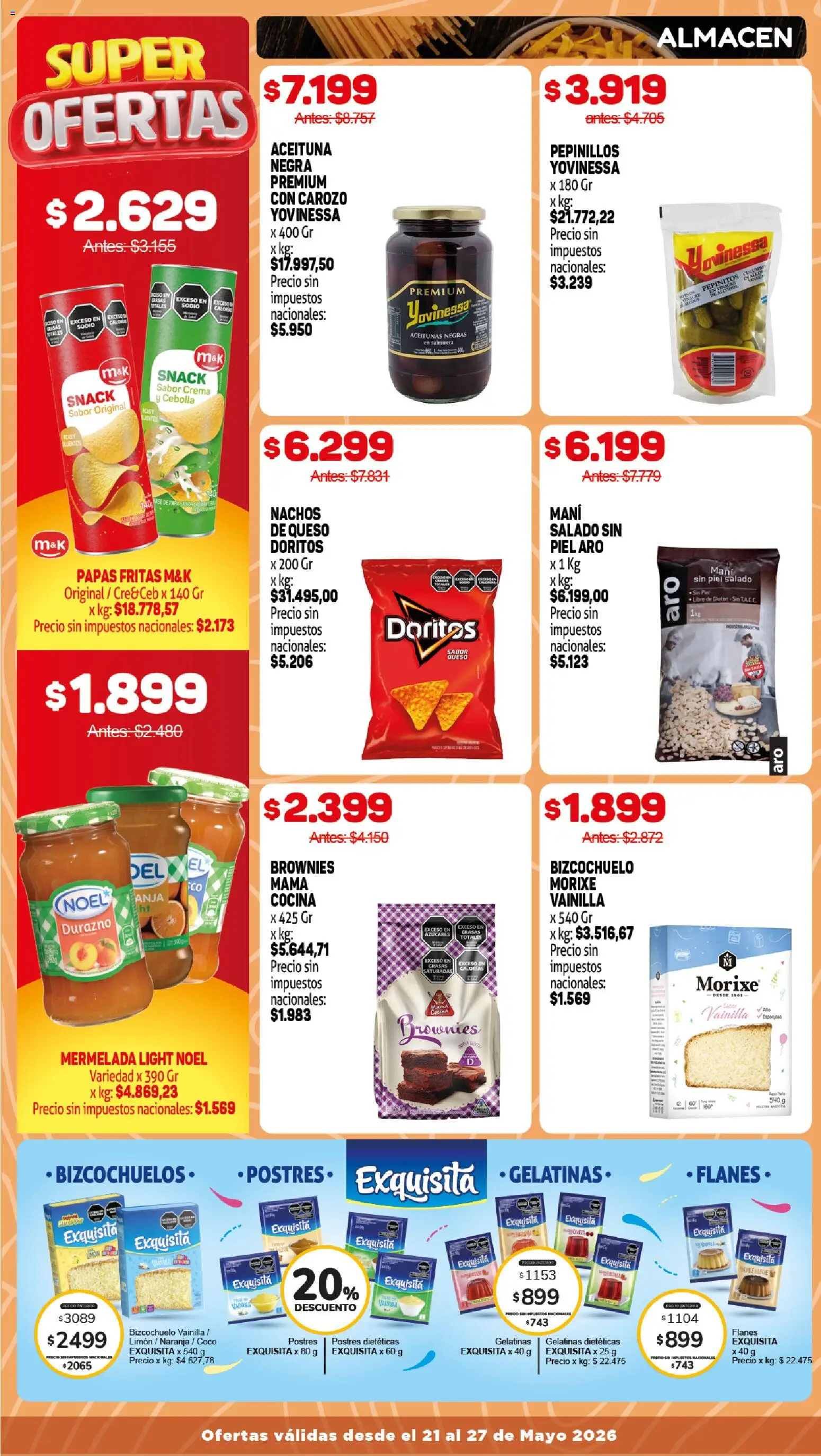 Makro ofertas │ válido desde el 21.05.2026 | Página: 7 | Productos: Cocina, Cebolla, Aceitunas, Mani
