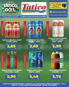Tatico ofertas do Dia - Pré-Visualização do folheto da loja Tatico, válido de 06/07/2026 | Página: 38 | Produtos: Leite, Cerveja, Hambúrguer, Bebida