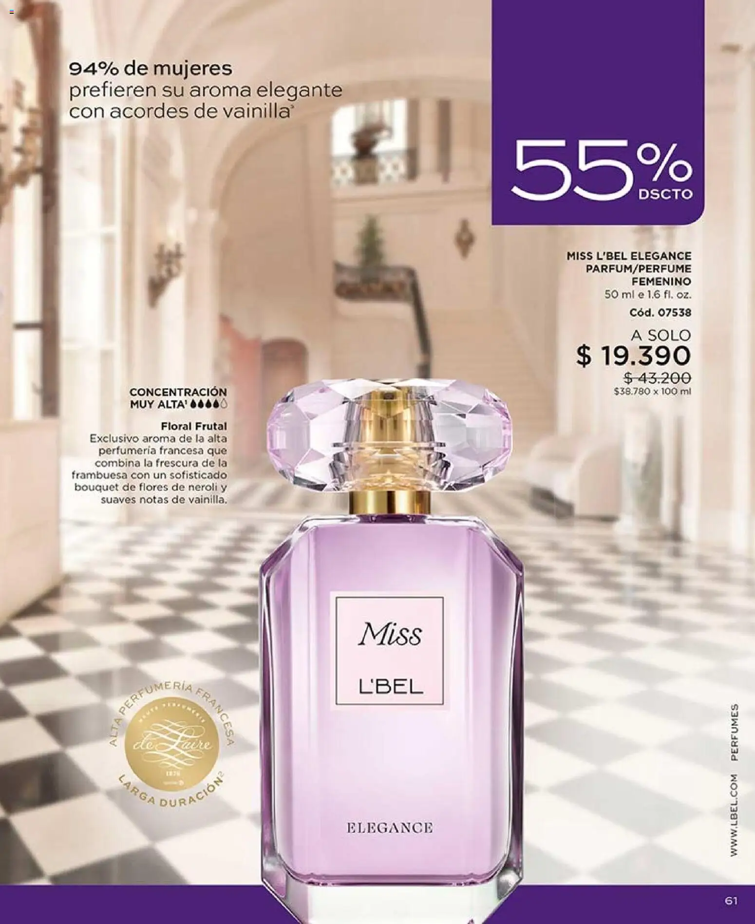 Catálogo L'Bel Campaña 15 │ válido desde el 06.09.2026 | Página: 61 | Productos: Perfumes, Flores