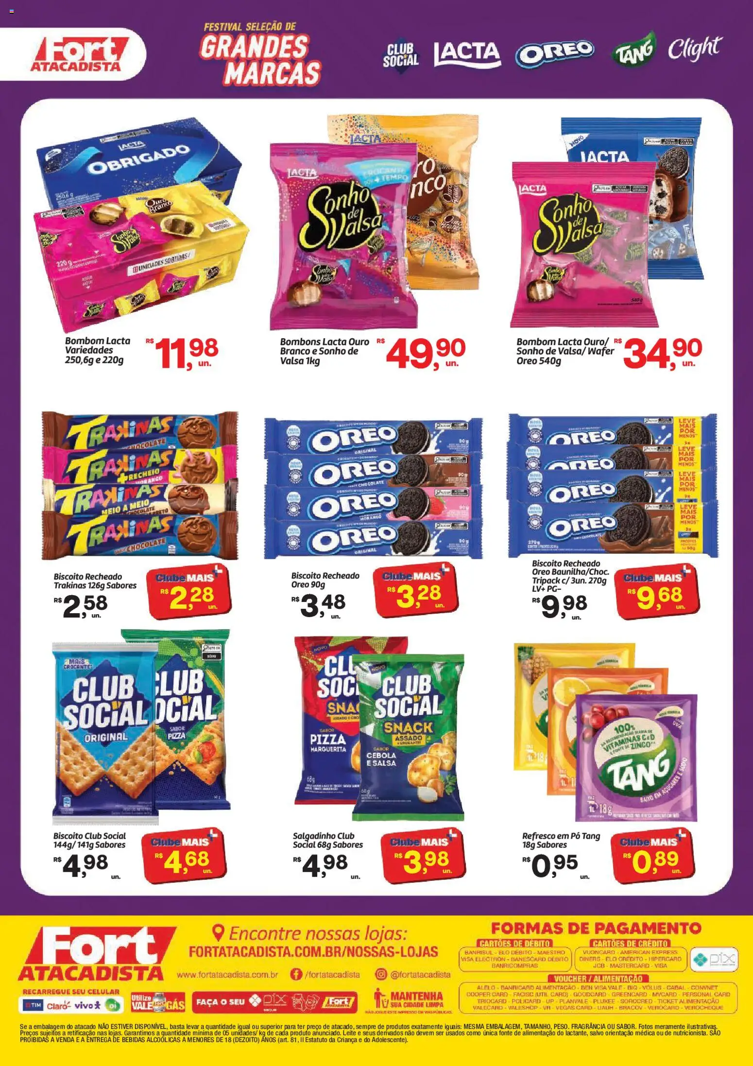Fort Atacadista Folheto - válido de 03/08/2026 | Página: 2 | Produtos: Pó, Biscoito, Refresco, Baixo