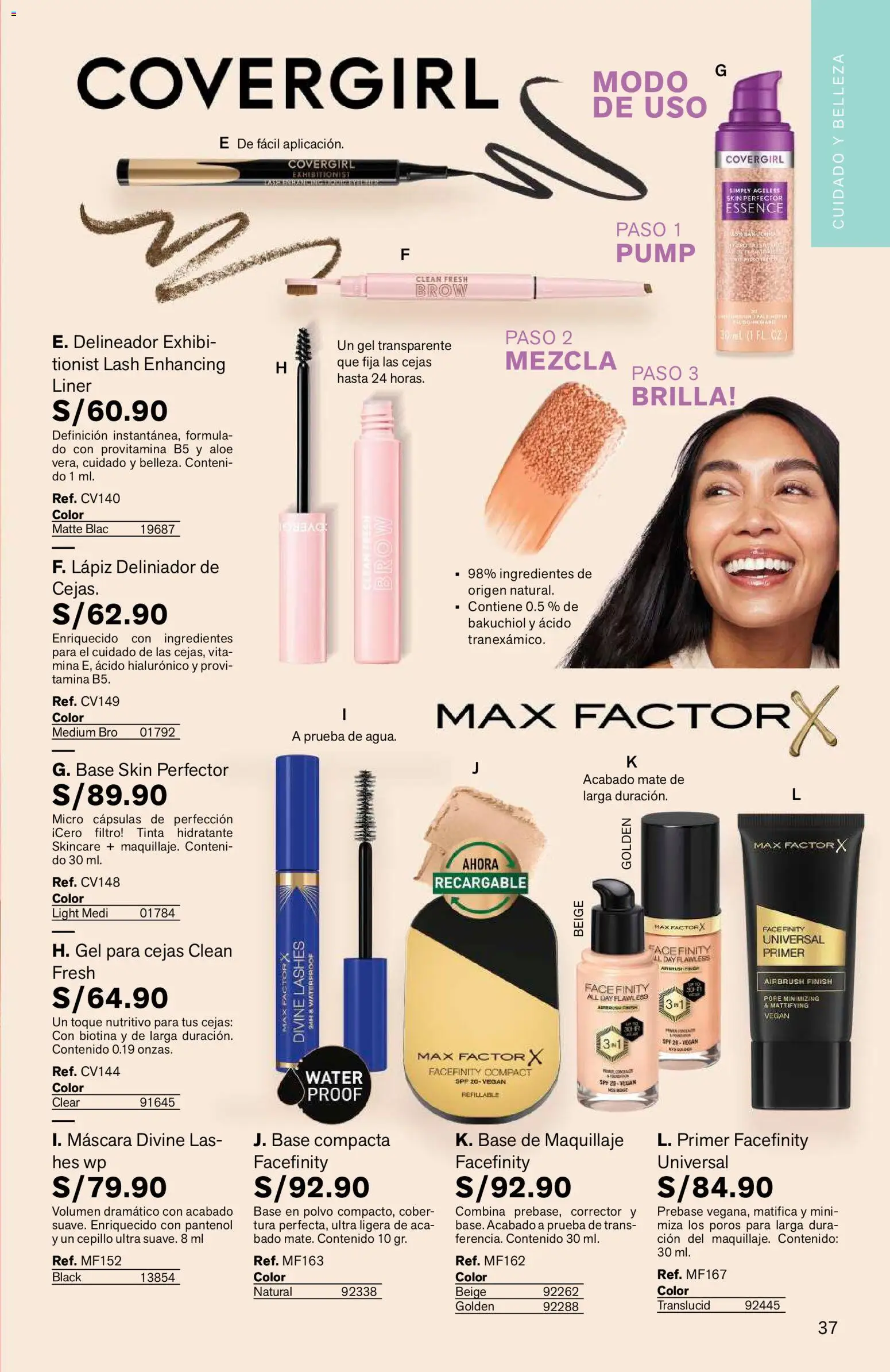 Catálogo Leonisa válido desde 04/08/2026 | Página: 37 | Productos: Delineador, Maquillaje, Corrector, Polvo