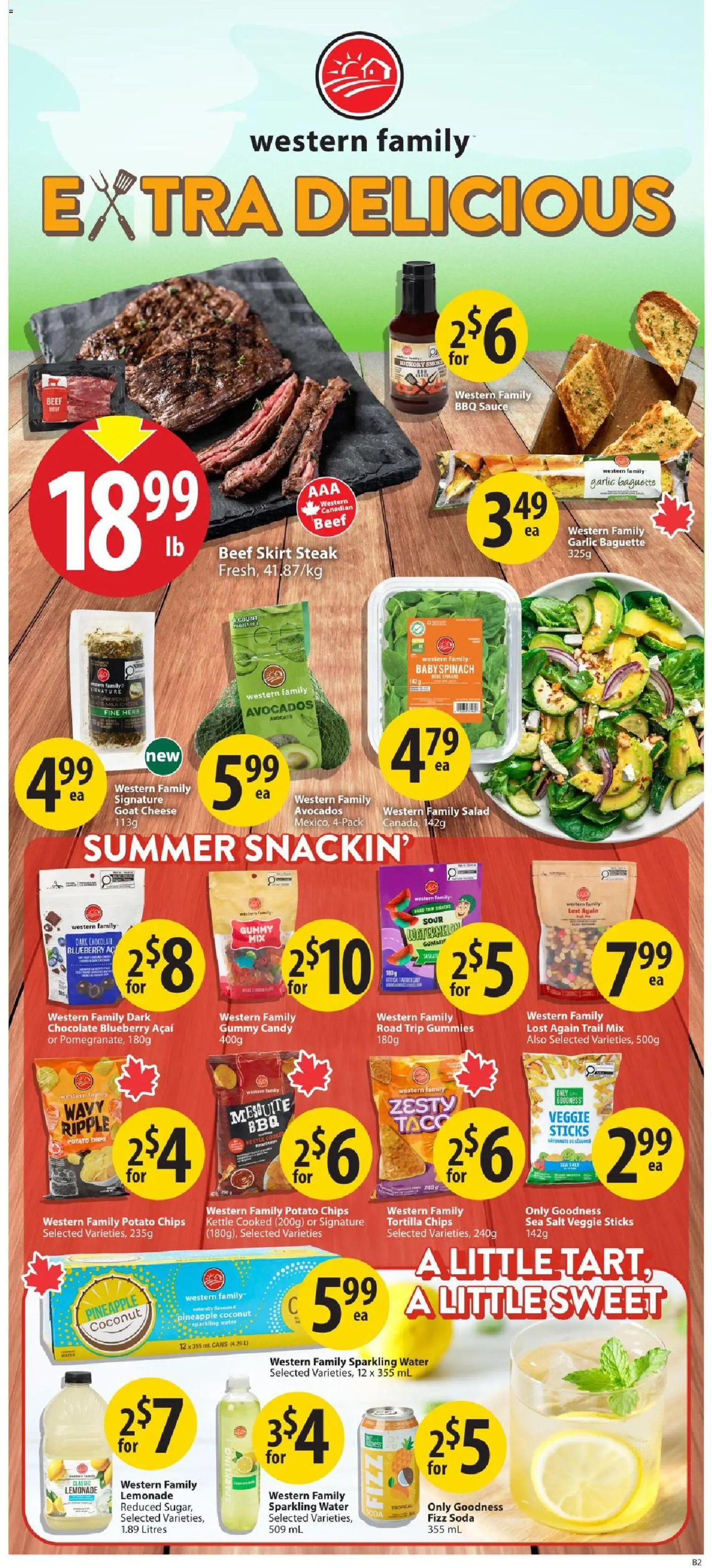 Save on foods flyer valid from Jul 9, 2026 | Page: 2 | Products: Salad, Kettle, Mixer, Skirt