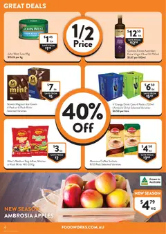 Preview of Foodworks - Catalogue VIC - valid from 20.05.2026 | Page: 4 | Products: Oil, Cream, Ice cream, Moccona