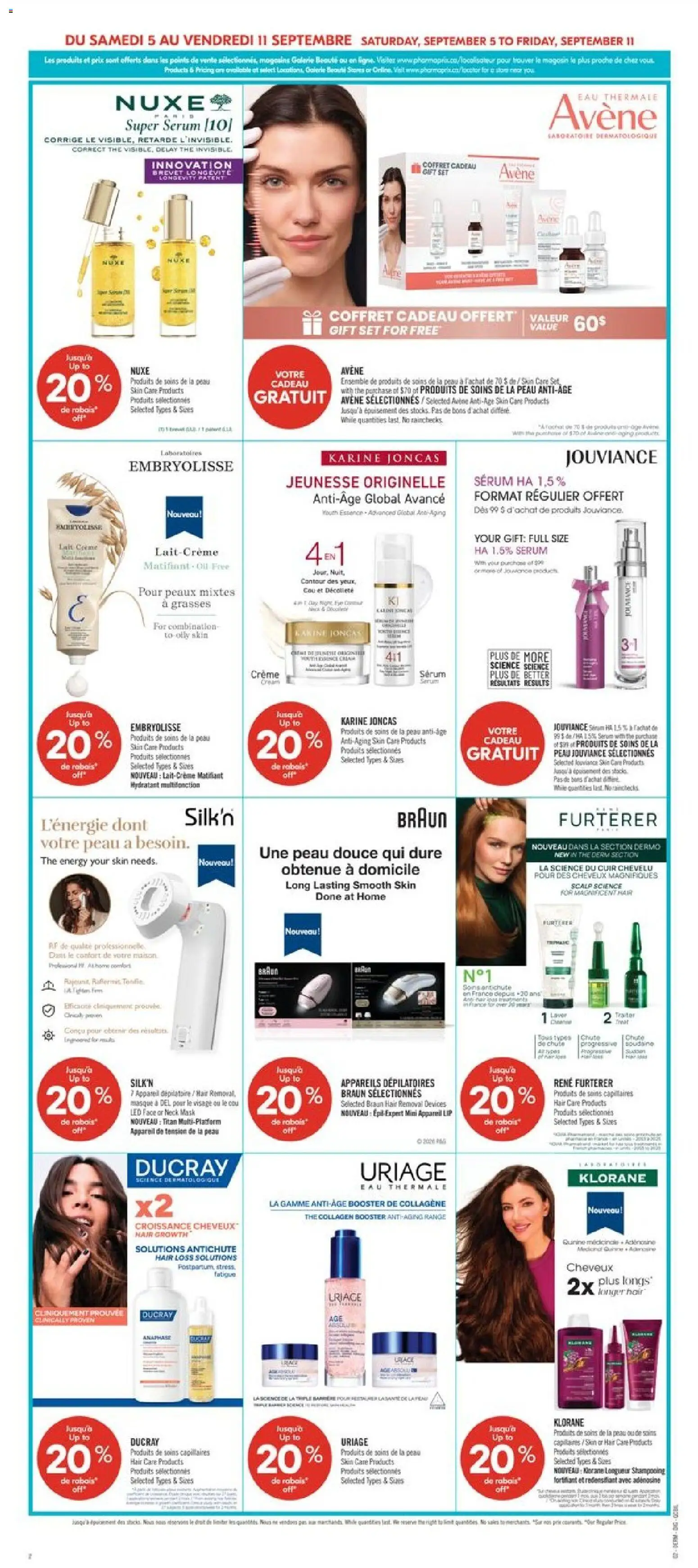 Pharmaprix flyer valid from Sep 5, 2026 | Page: 16 | Products: Mask, Pears