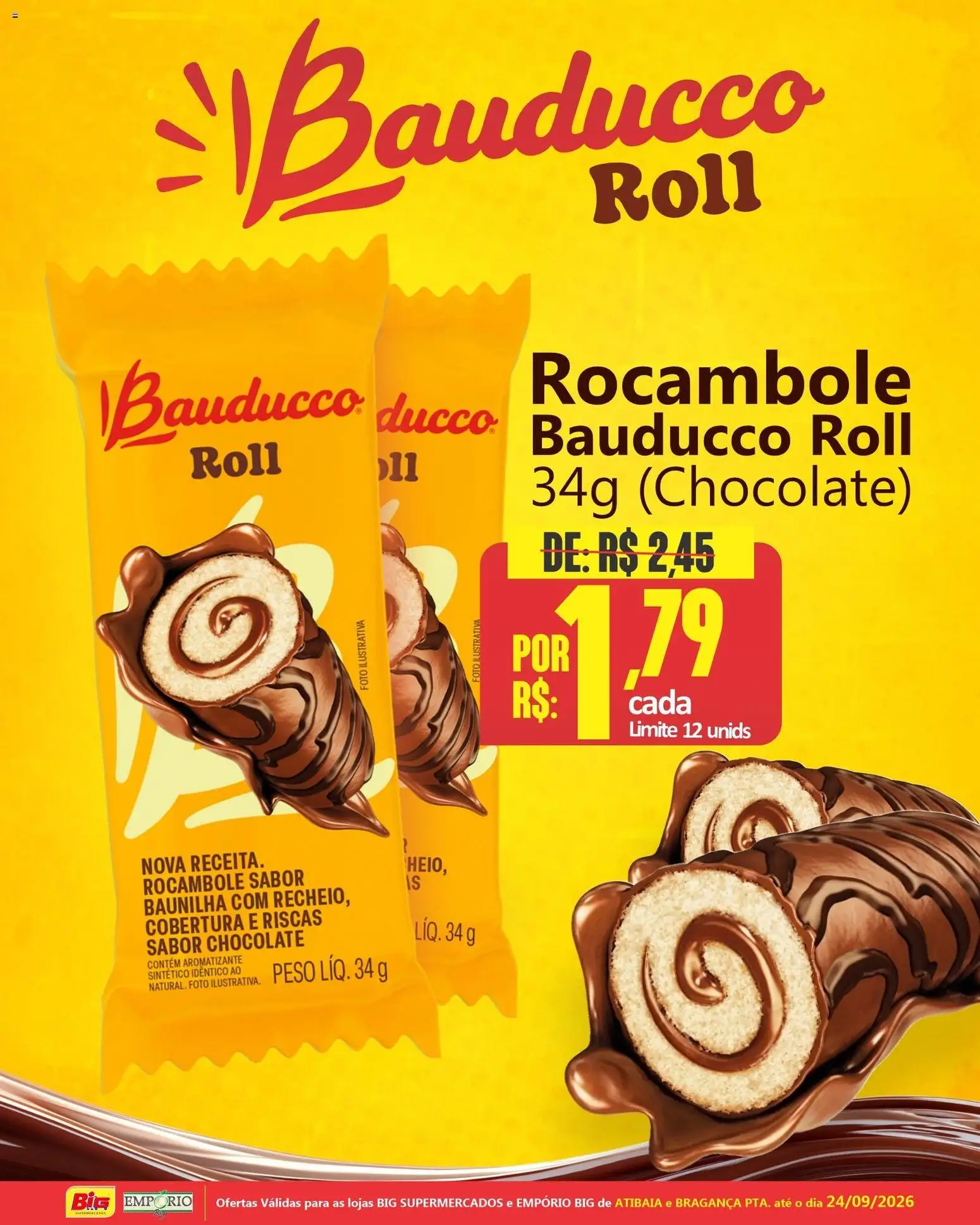 Big Supermercados Folheto - válido de 17/09/2026 | Página: 1 | Produtos: Baunilha, Chocolate