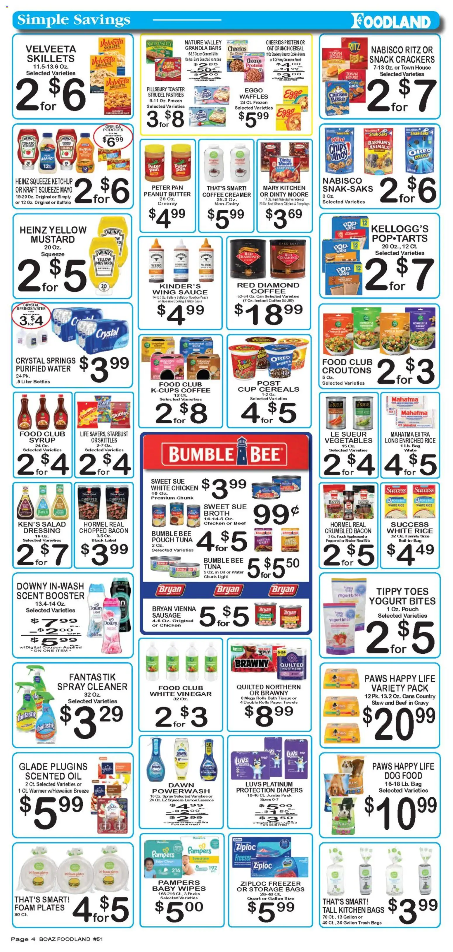 Foodland Weekly Ad - valid from 08/18/2026 | Page: 4 | Products: Protein, Lemon, Peach, Freezer