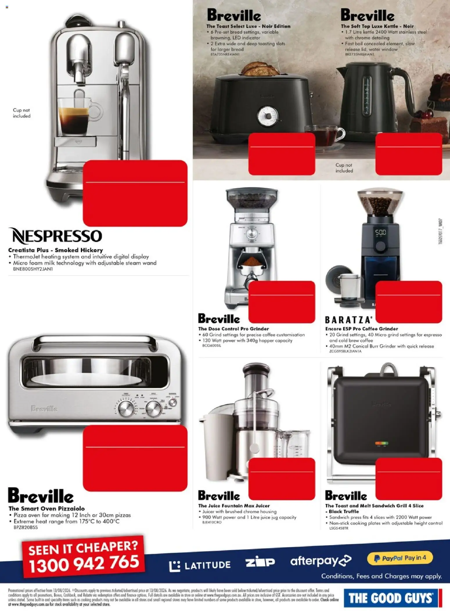 The Good Guys catalogue - valid from 13/08/2026 | Page: 4 | Products: Window, Stones, Oven, Grill
