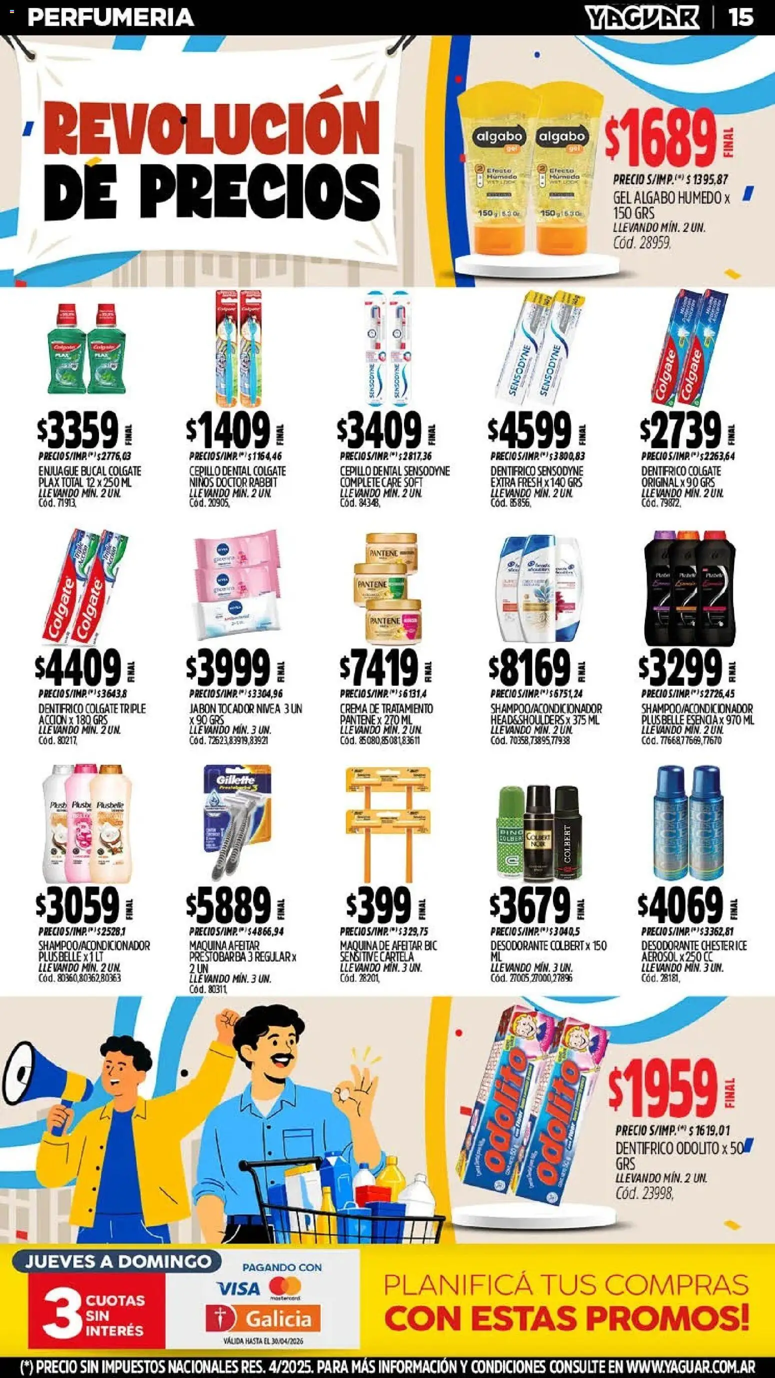 Yaguar - Oferta Semanal Trelew │ válido desde el 25.05.2026 | Página: 15 | Productos: Cepillo, Jabón, Enjuague bucal, Crema
