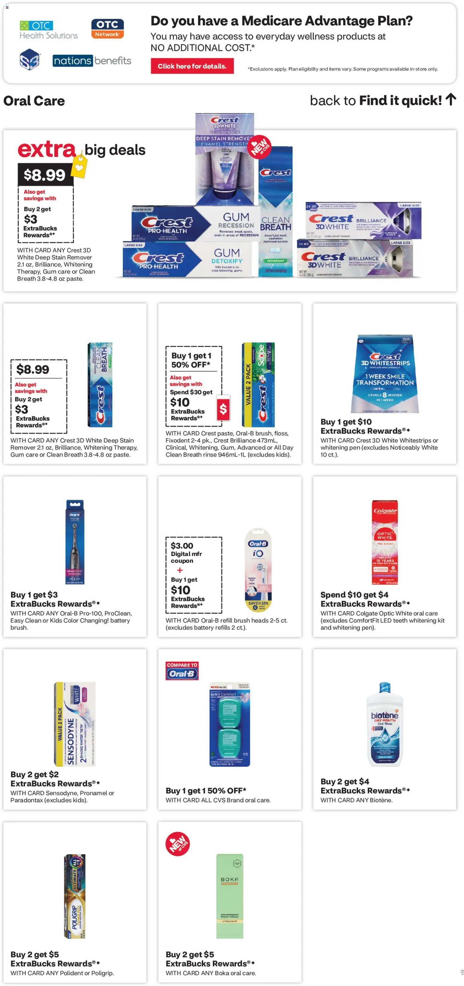 CVS Pharmacy Weekly Ad - CO - valid from 31.05.2026 | Page: 14 | Products: Pen, Brush, Toothpaste, Stain remover