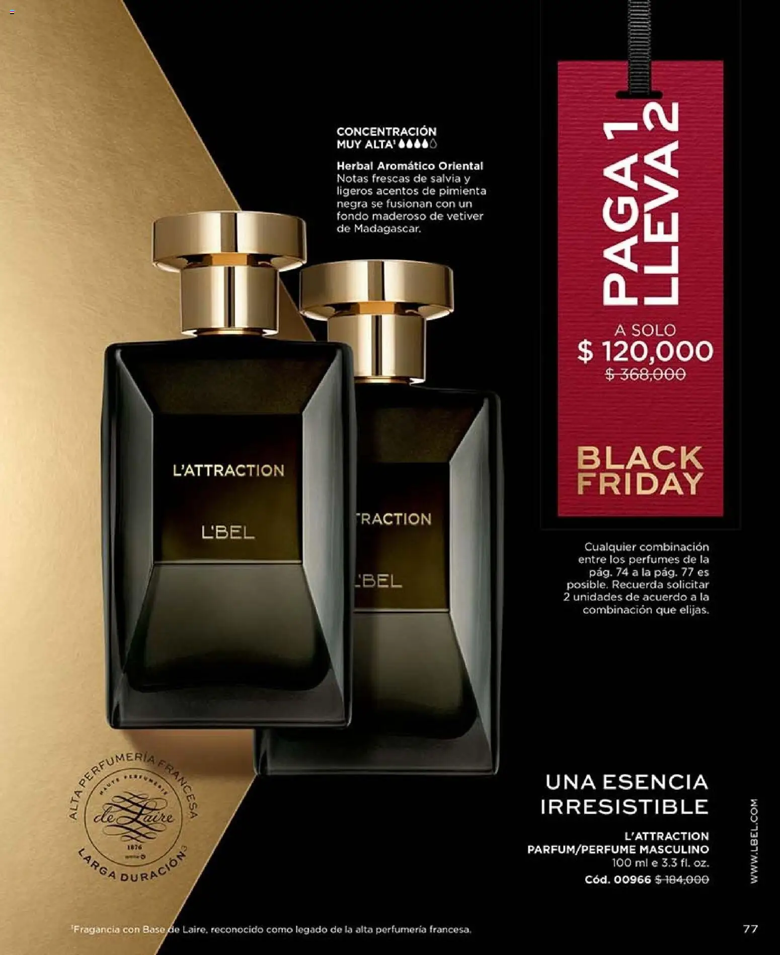 L'Bel revista - valida desde el 30/10/2026 | Página: 77 | Productos: Pimienta, Perfumes, Fragancia, Combinación