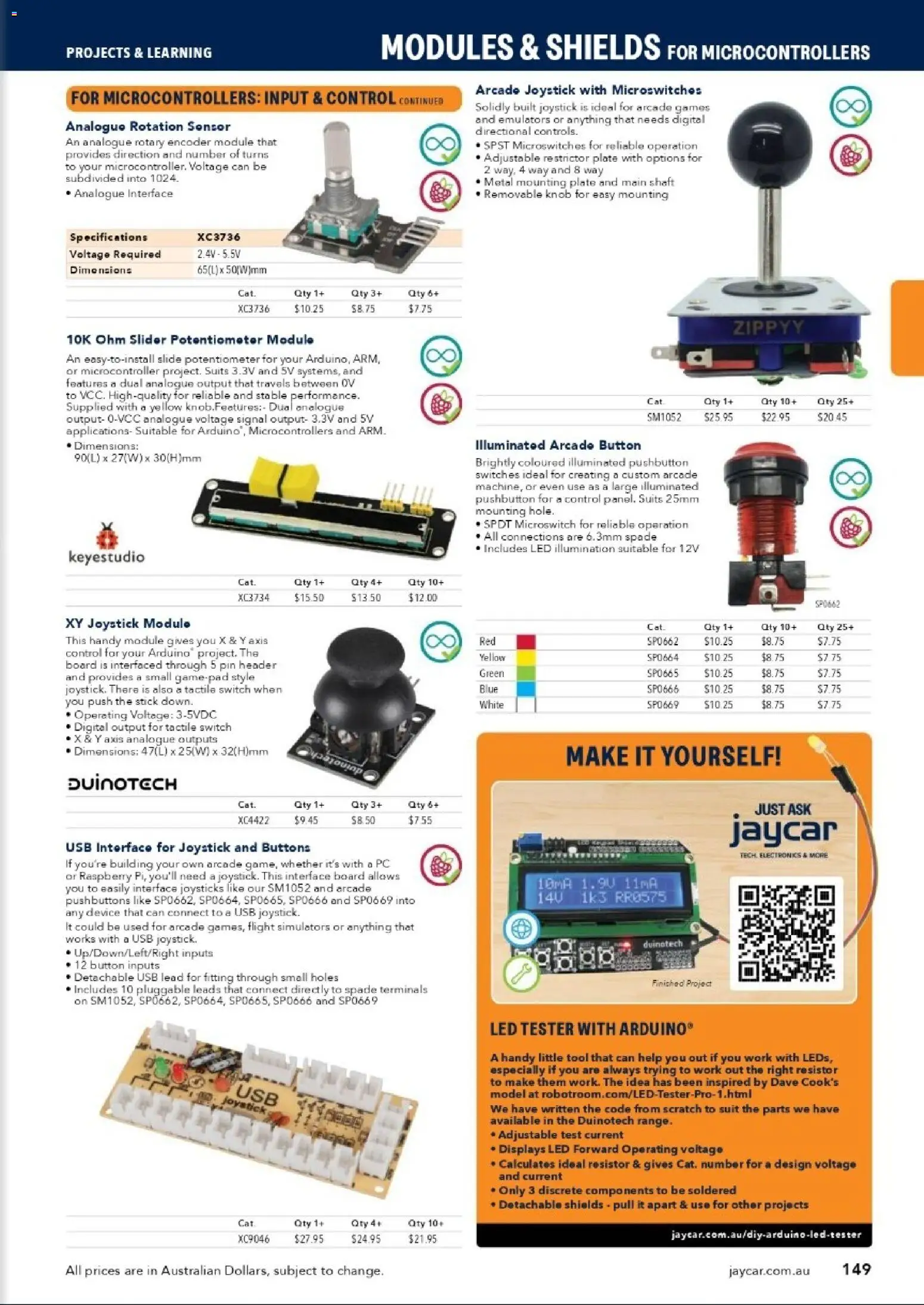 Jaycar catalogue - valid from 31/08/2026 | Page: 147 | Products: Spade, Suit, Raspberry, Usb