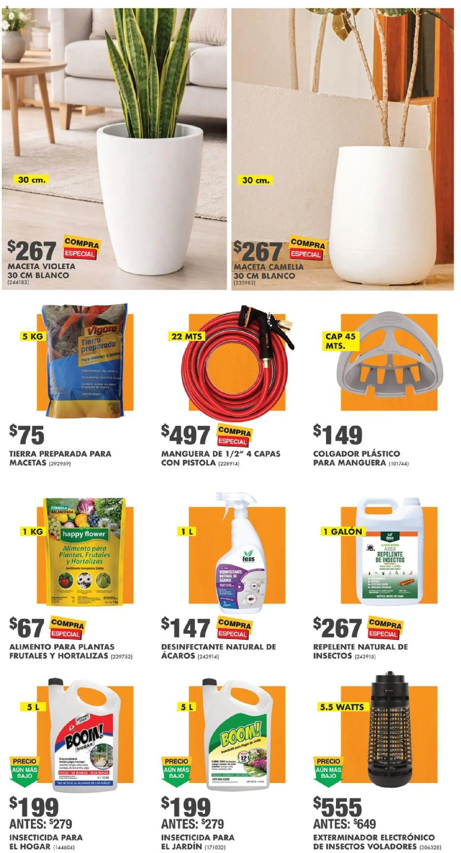 Nuevas ofertas de Home Depot válidas en toda la República Mexicana desde el 14.05.2026. ¡Encuentra las mejores ofertas en Home Depot catálogo! | Página: 14 | Productos: Manguera, Desinfectante, Insecticida, Maceta