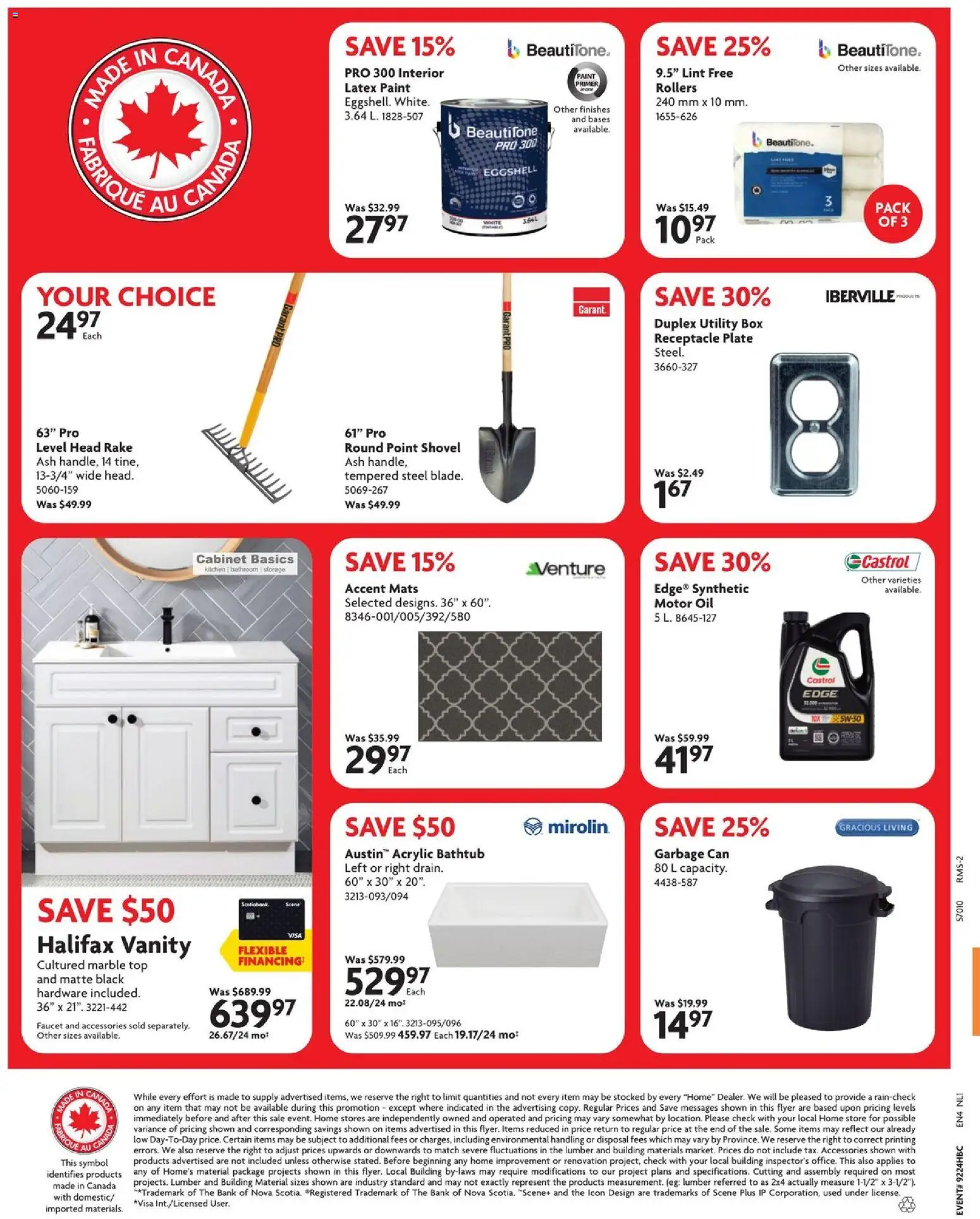 Home Hardware flyer valid from 11.06.2026 | Page: 2 | Products: Cabinet, Box, Oil