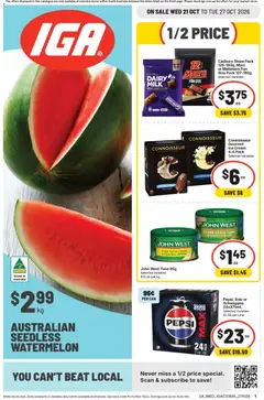 Preview of IGA catalogue SA - valid from 21/10/2026