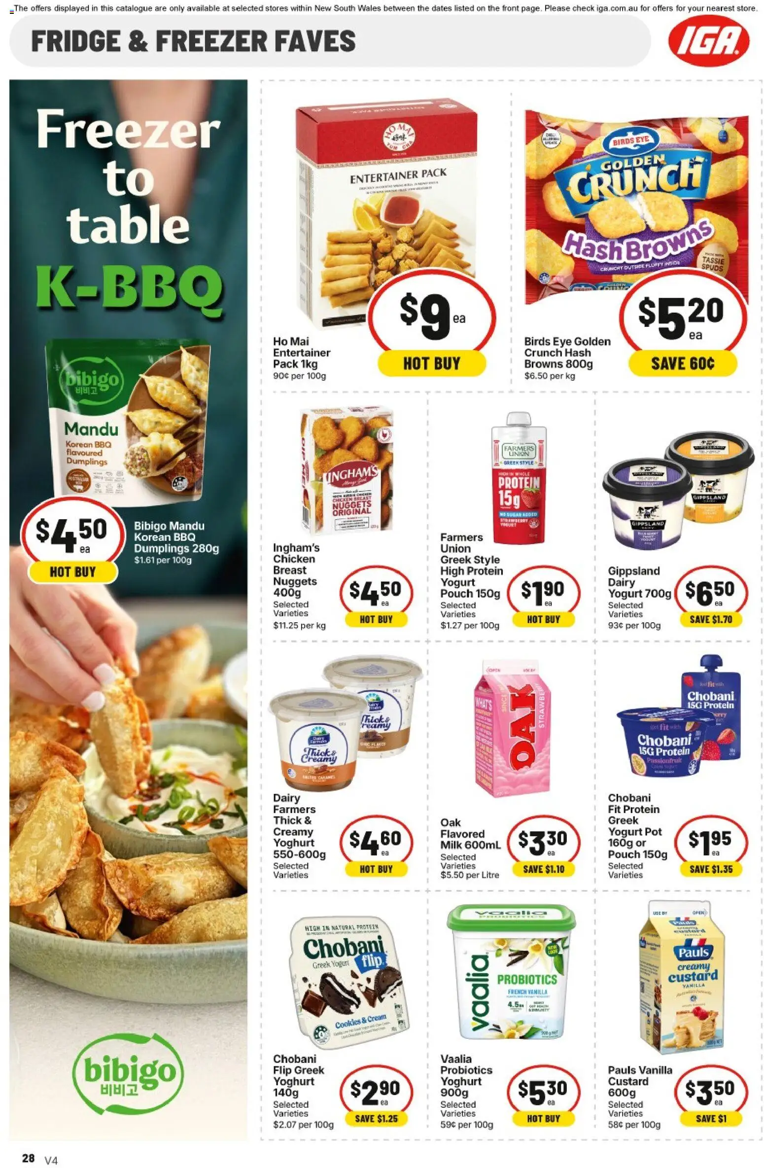 IGA catalogue - valid from 30/09/2026 | Page: 33 | Products: Dairy, Chicken breast, Probiotics, Freezer