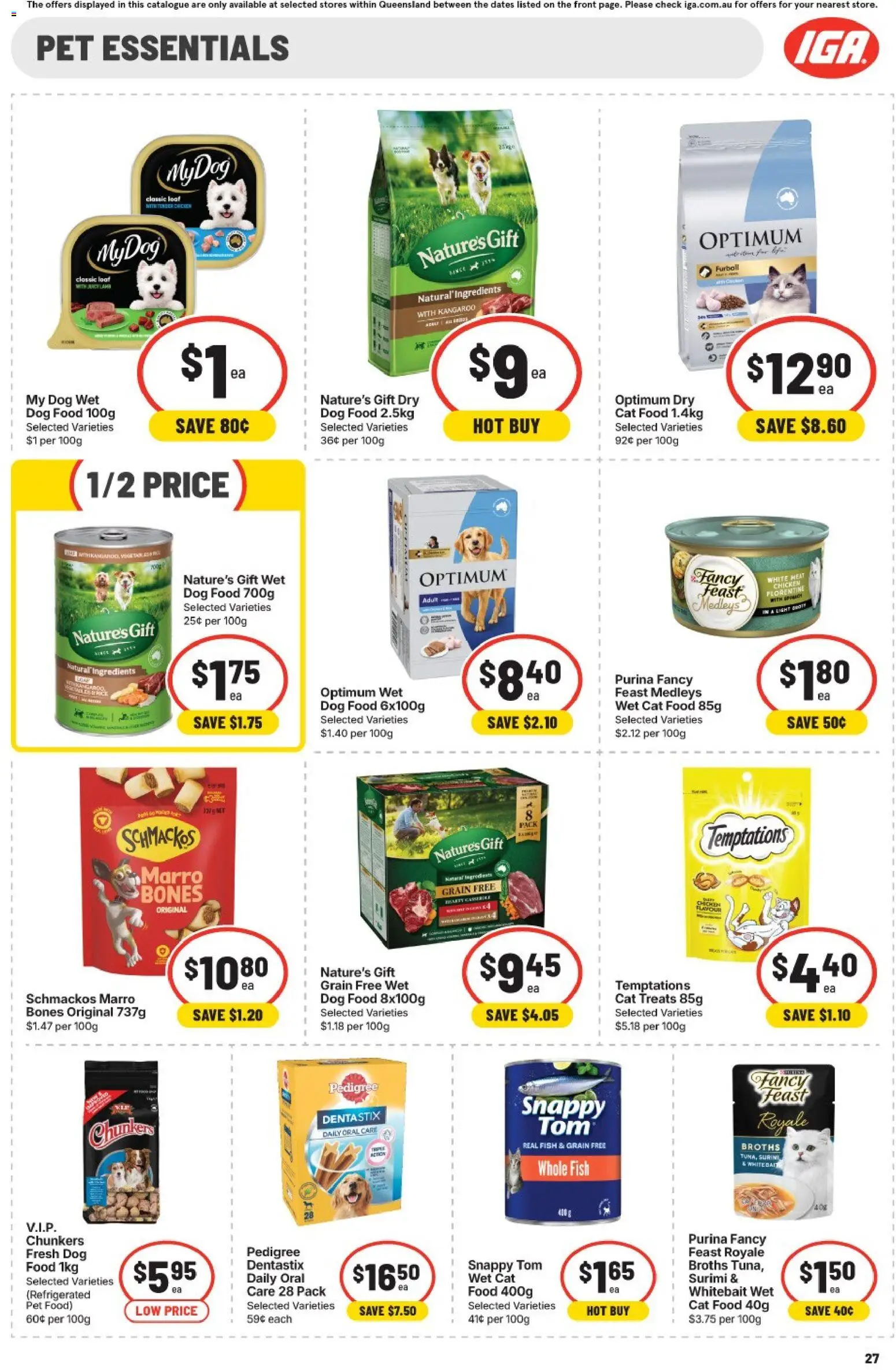 IGA catalogue - valid from 01/07/2026 | Page: 27 | Products: Light, Chicken, Fish, Dog food