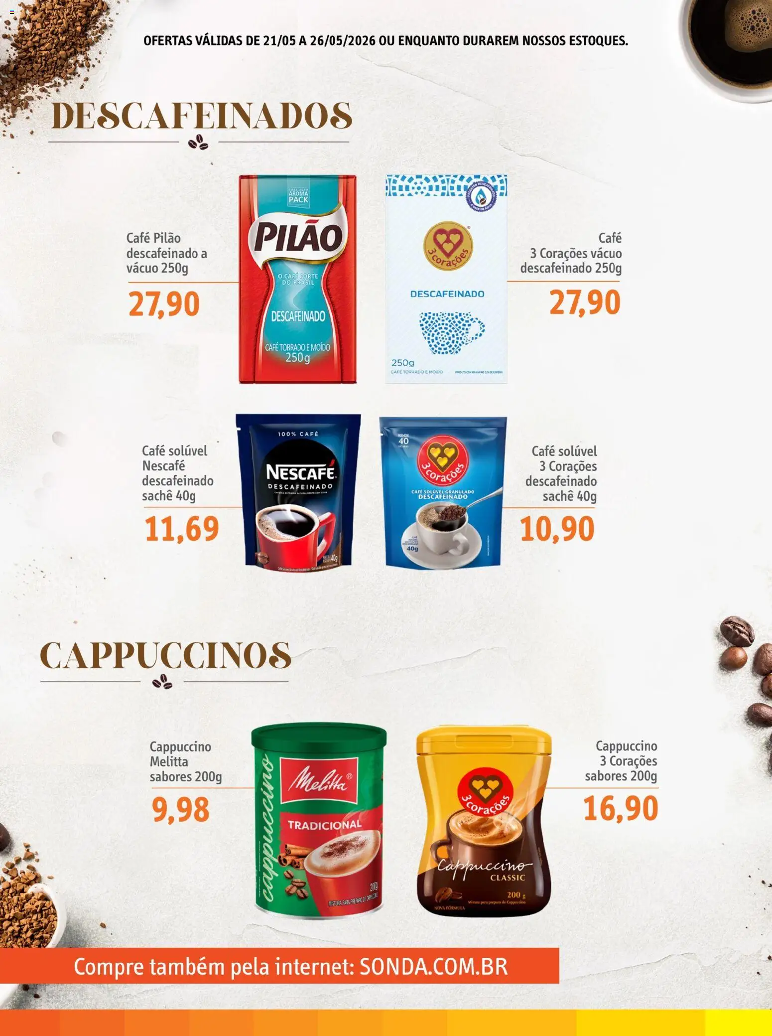Sonda Folheto - válido de 21.05.2026 | Página: 4 | Produtos: Café, Café pilão, Café solúvel