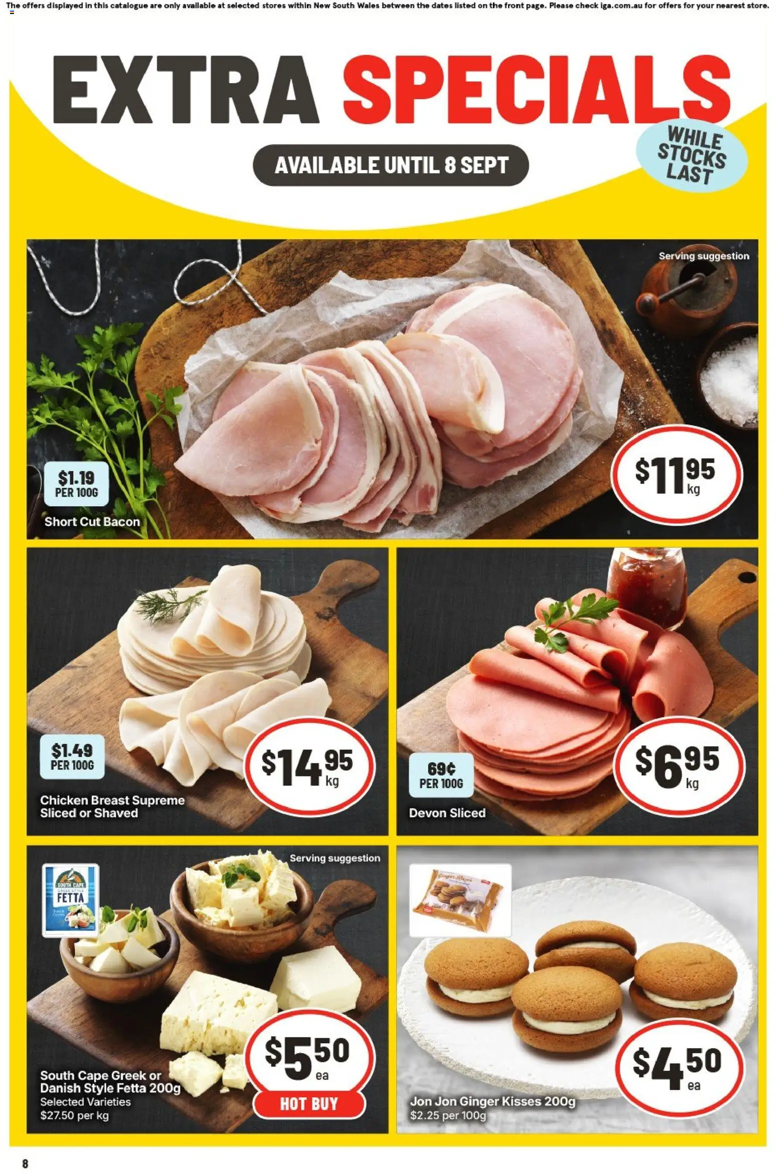 IGA catalogue - valid from 02/09/2026 | Page: 9 | Products: Bacon, Ginger, Chicken, Chicken breast