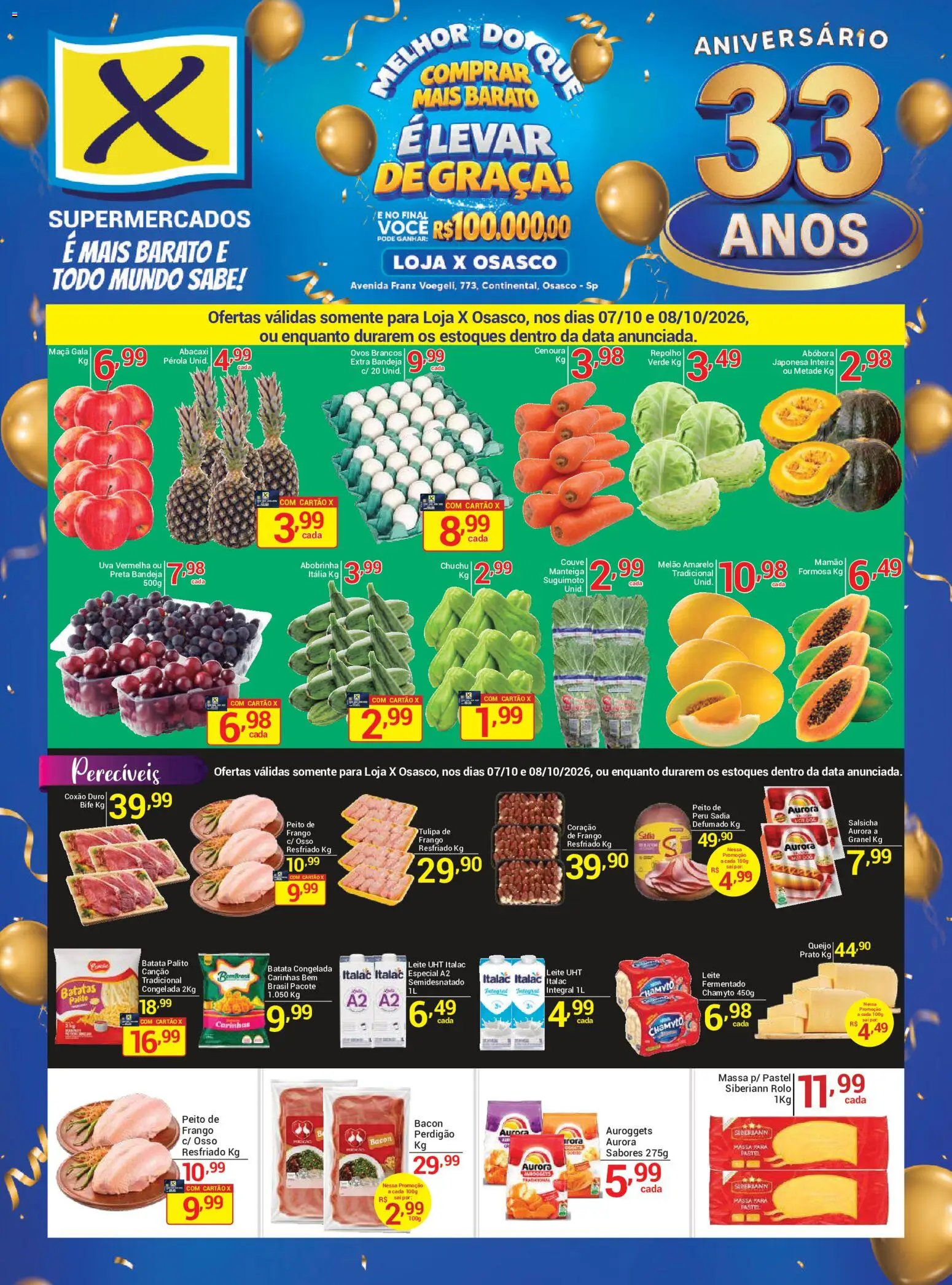 X Supermercados Folheto - válido de 07/10/2026 | Página: 1
