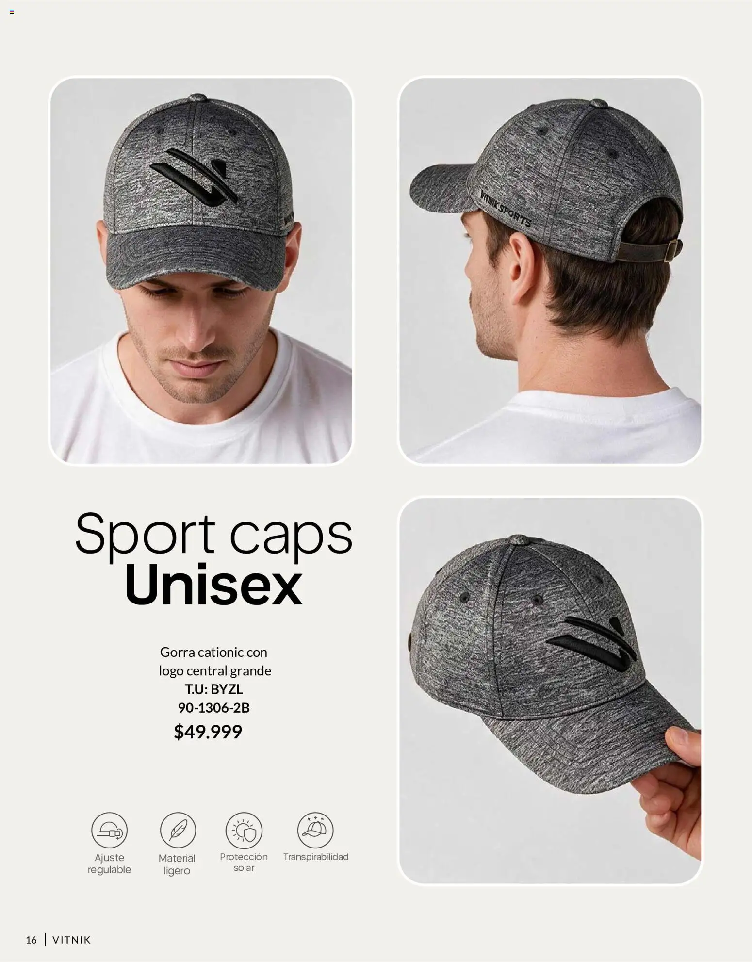 Vitnik - Underwear & Complements │ válido desde el 01/09/2026 | Página: 16 | Productos: Gorra