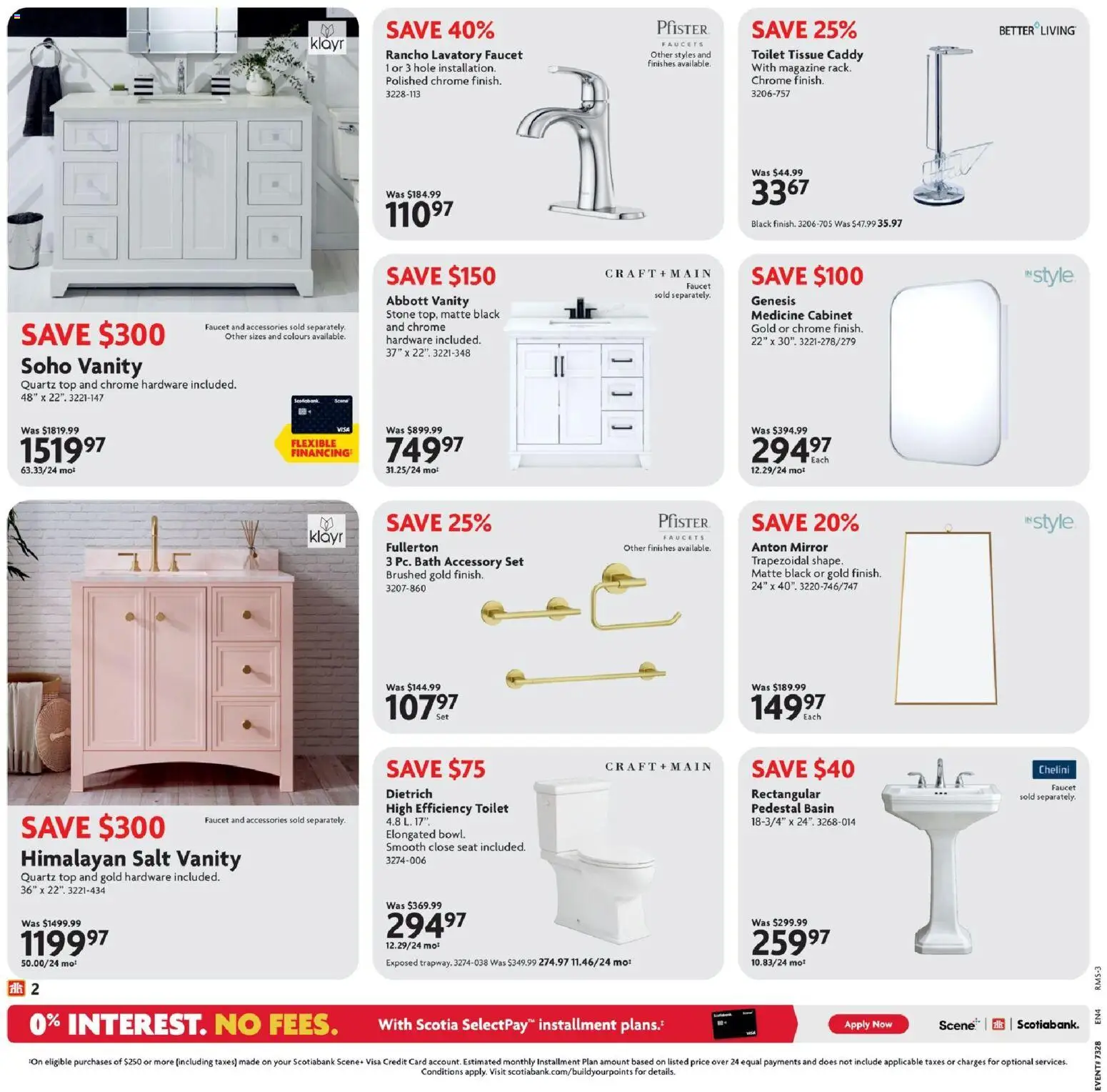 Home Hardware flyer valid from Jul 9, 2026 | Page: 2 | Products: Cabinet, Bath, Mirror