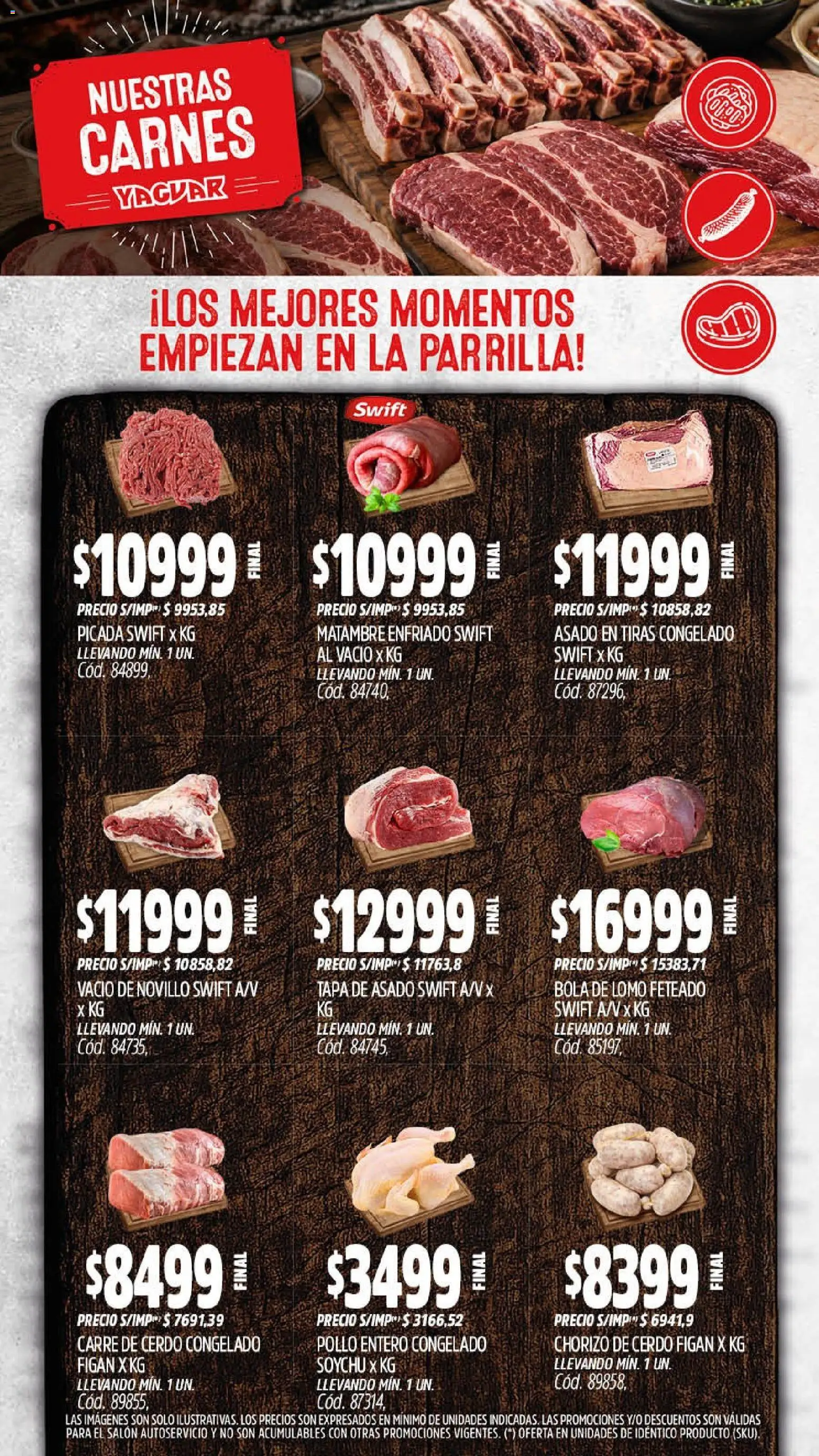 Yaguar - Oferta Semanal Santa Fé │ válido desde el 14/09/2026 | Página: 8 | Productos: Lomo, Parrilla, Chorizo, Cerdo