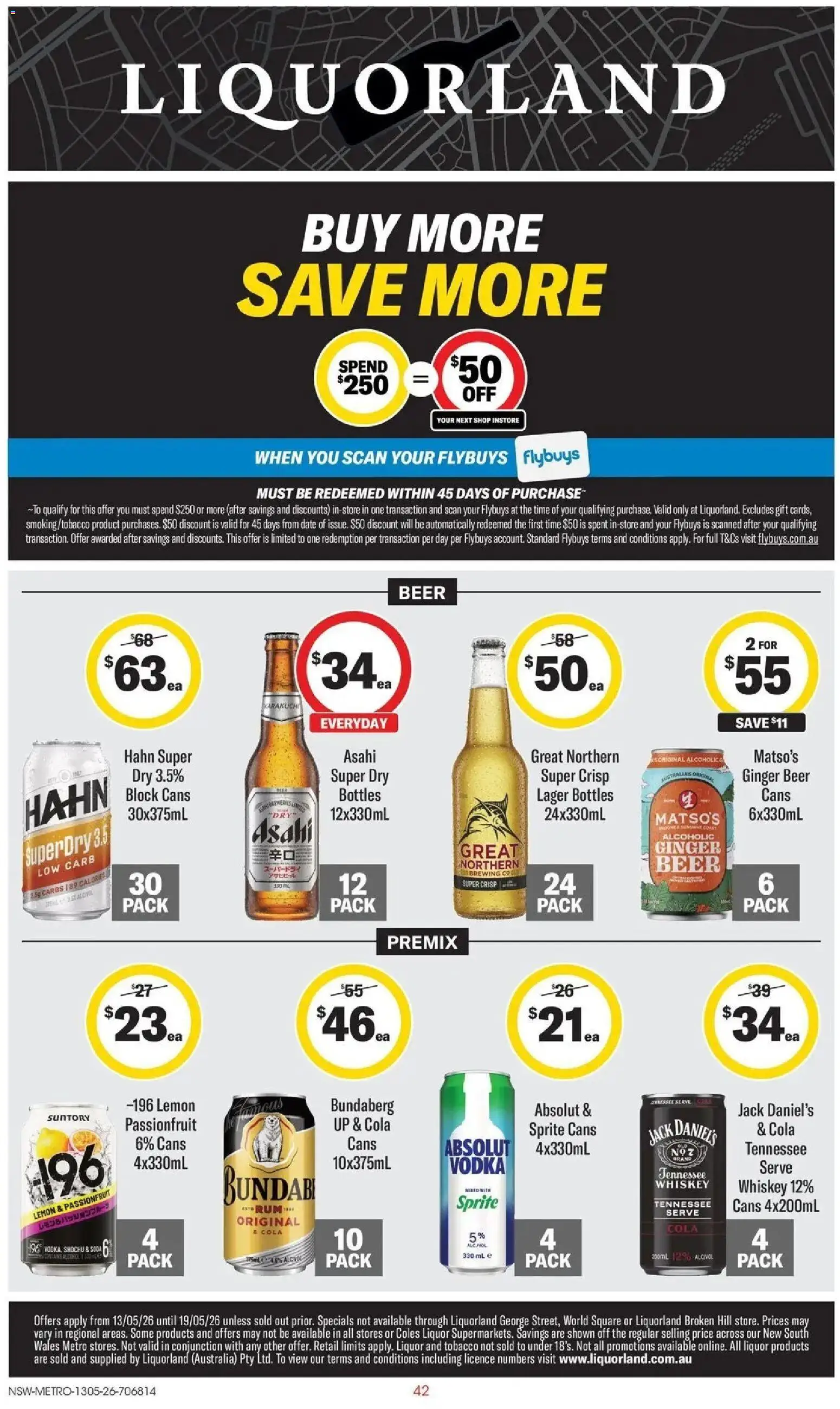 Coles catalogue - valid from 13.05.2026 | Page: 42 | Products: Ginger, Whiskey, Lemon, Date
