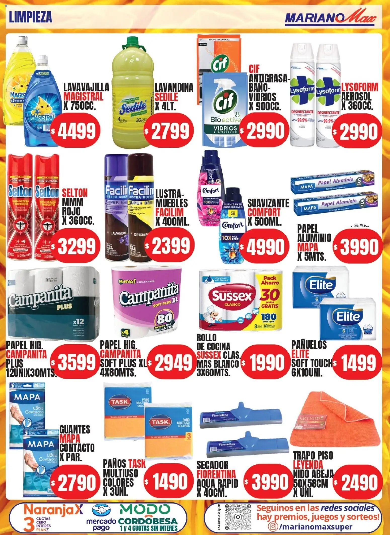 Mariano Max - Catálogo │ válido desde el 05.05.2026 | Página: 6 | Productos: Antigrasa, Desinfectante, Pollo, Baño