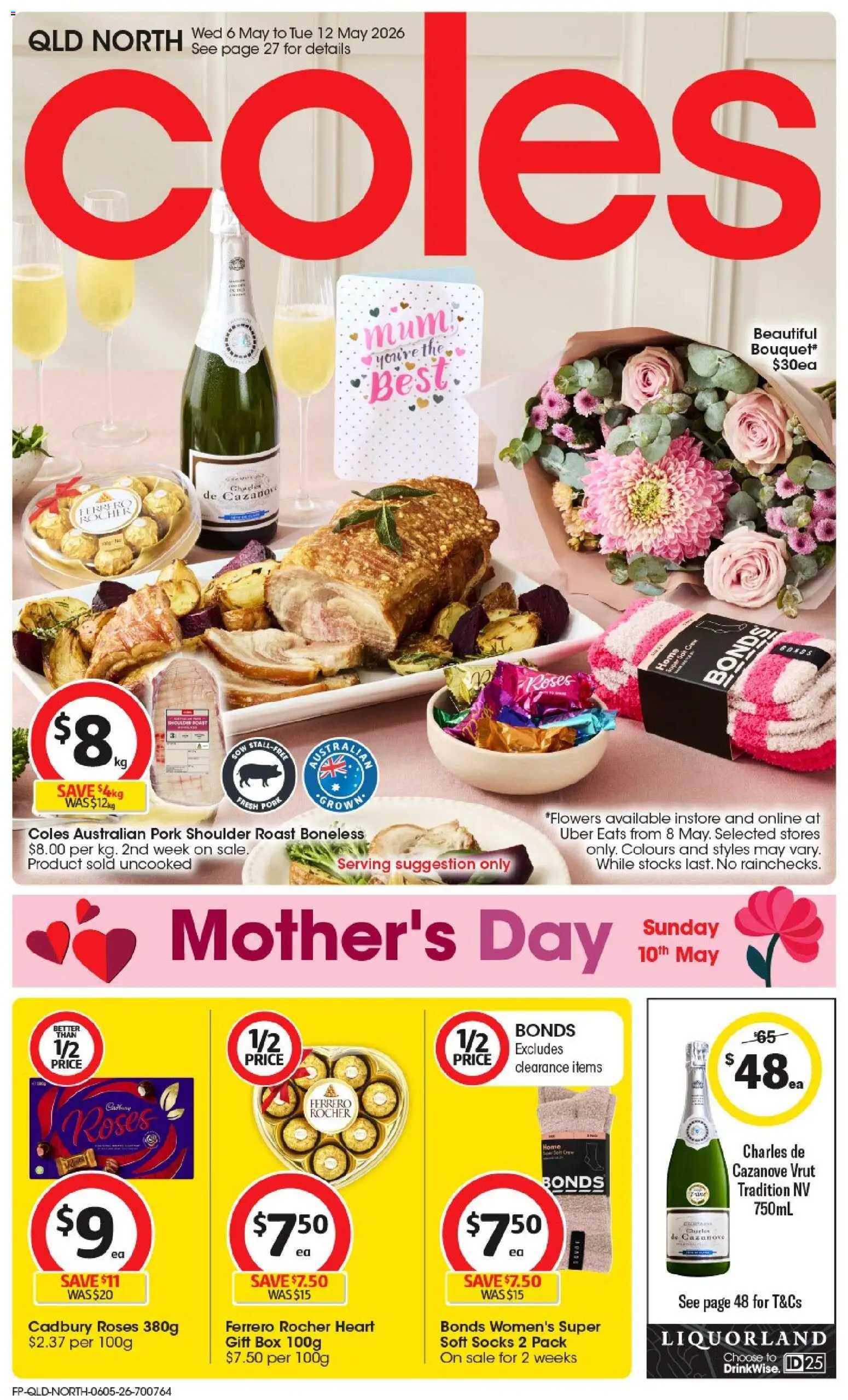 Coles catalogue - valid from 06.05.2026 | Page: 2 | Products: Box, Pork, Socks
