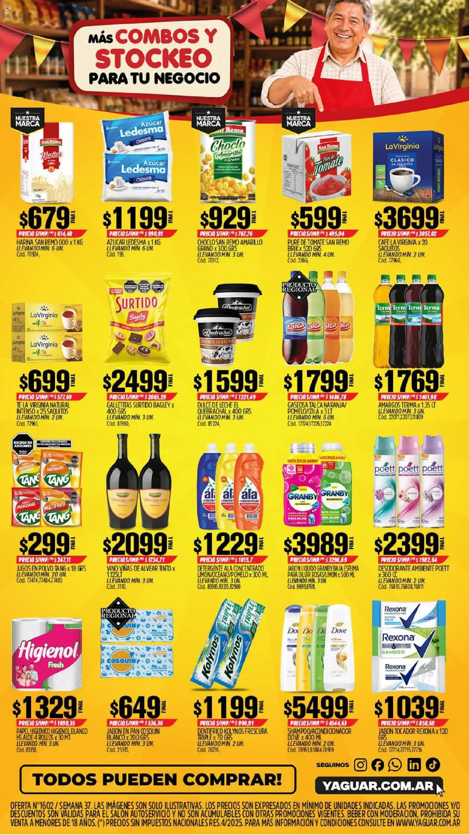 Yaguar - Oferta Semanal San Juan │ válido desde el 07/09/2026 | Página: 2 | Productos: Papel higiénico, Galletitas, Jabón líquido, Puré