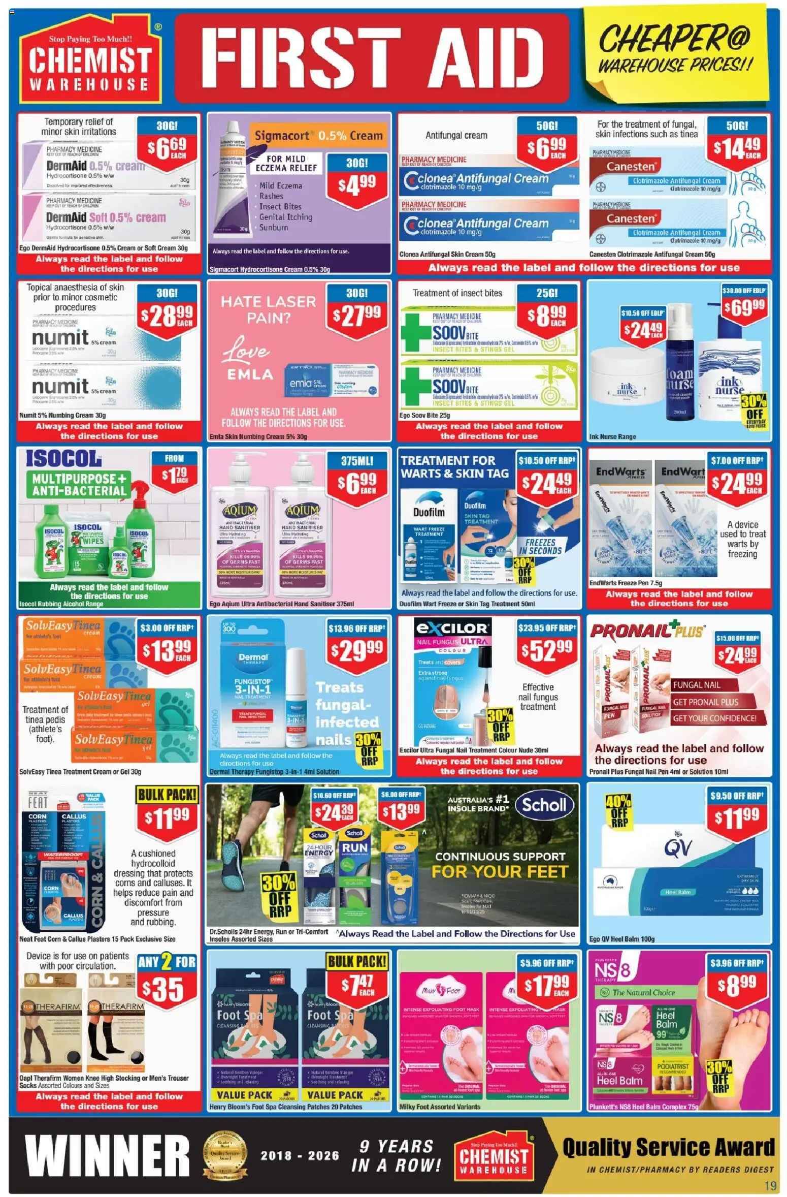 Chemist Warehouse catalogue - valid from 20/08/2026 | Page: 19 | Products: Corn, Dressing, Device, Treatment