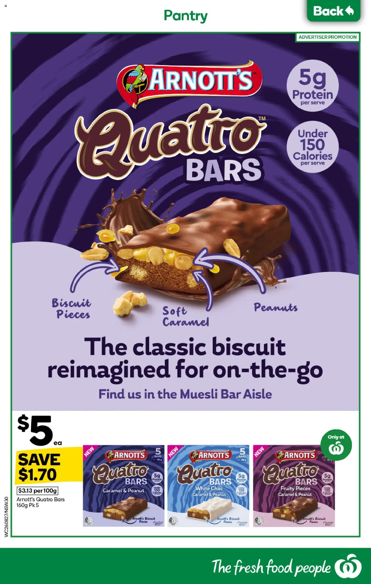 Woolworths catalogue - valid from 26/08/2026 | Page: 30 | Products: Food, Protein, Peanuts, Muesli bar