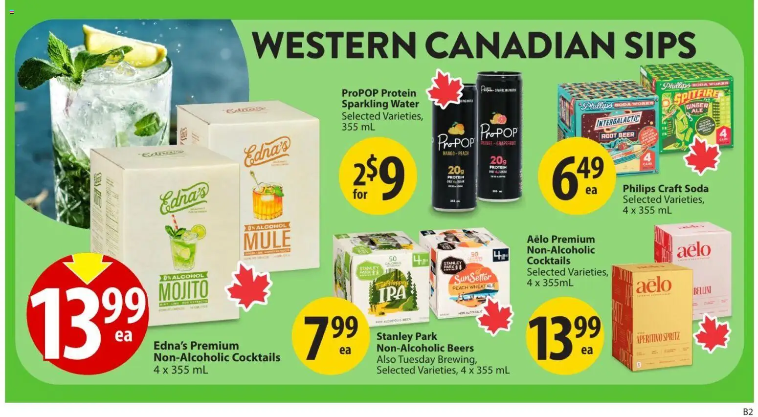 Save on foods flyer valid from Aug 13, 2026 | Page: 19 | Products: Water, Mango, Protein, Beer