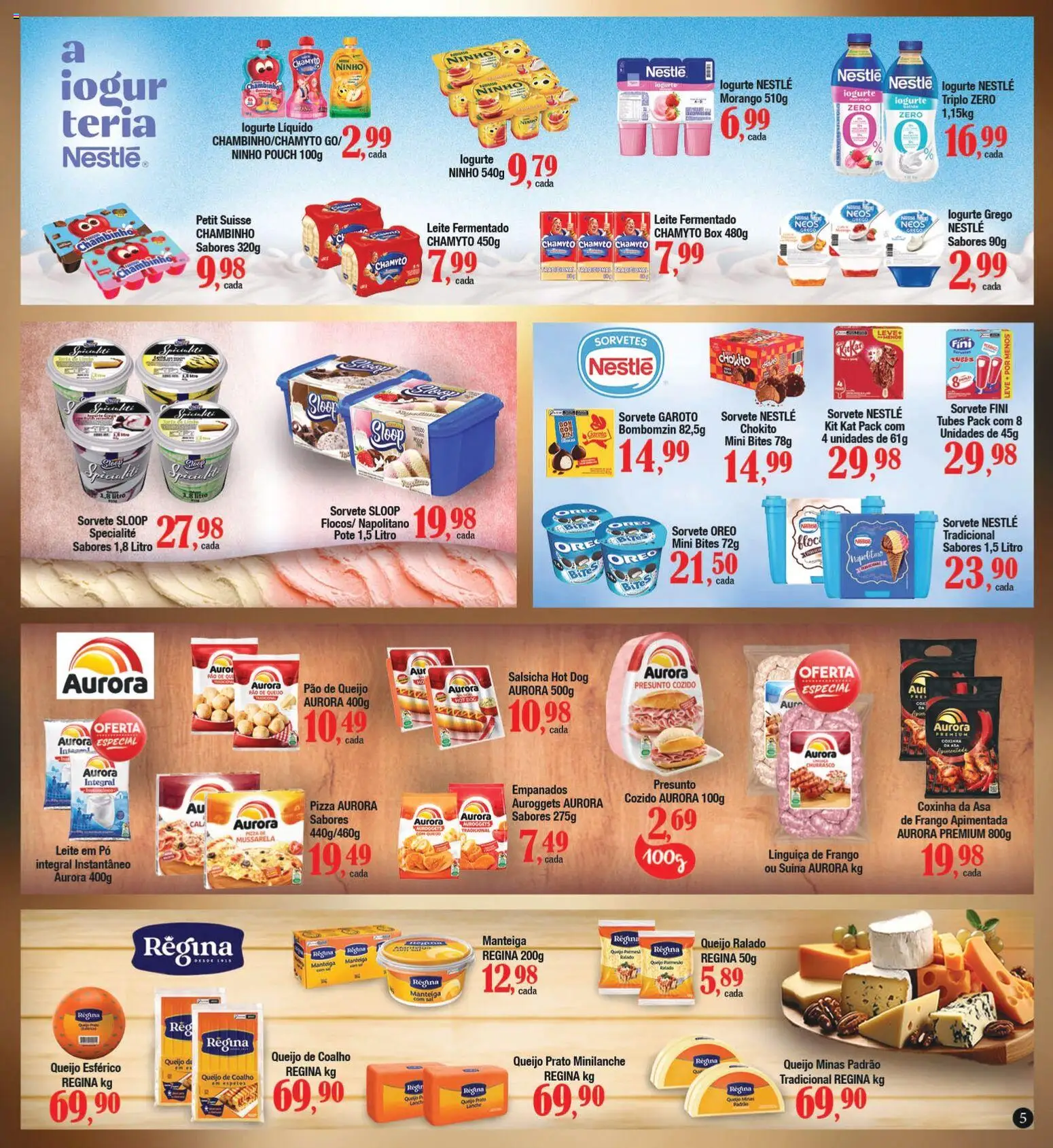 Supermercados Unidos Folheto - válido de 02.03.2026 | Página: 4 | Produtos: Queijo, Pizza, Frango, Leite em pó