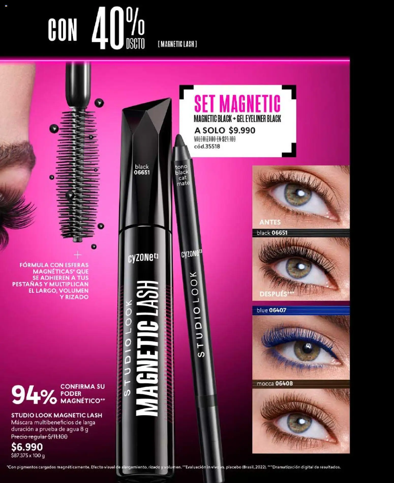 Catálogo CyZone Campaña 12 │ válido desde el 06.07.2026 | Página: 41 | Productos: Agua, Mate, Máscara