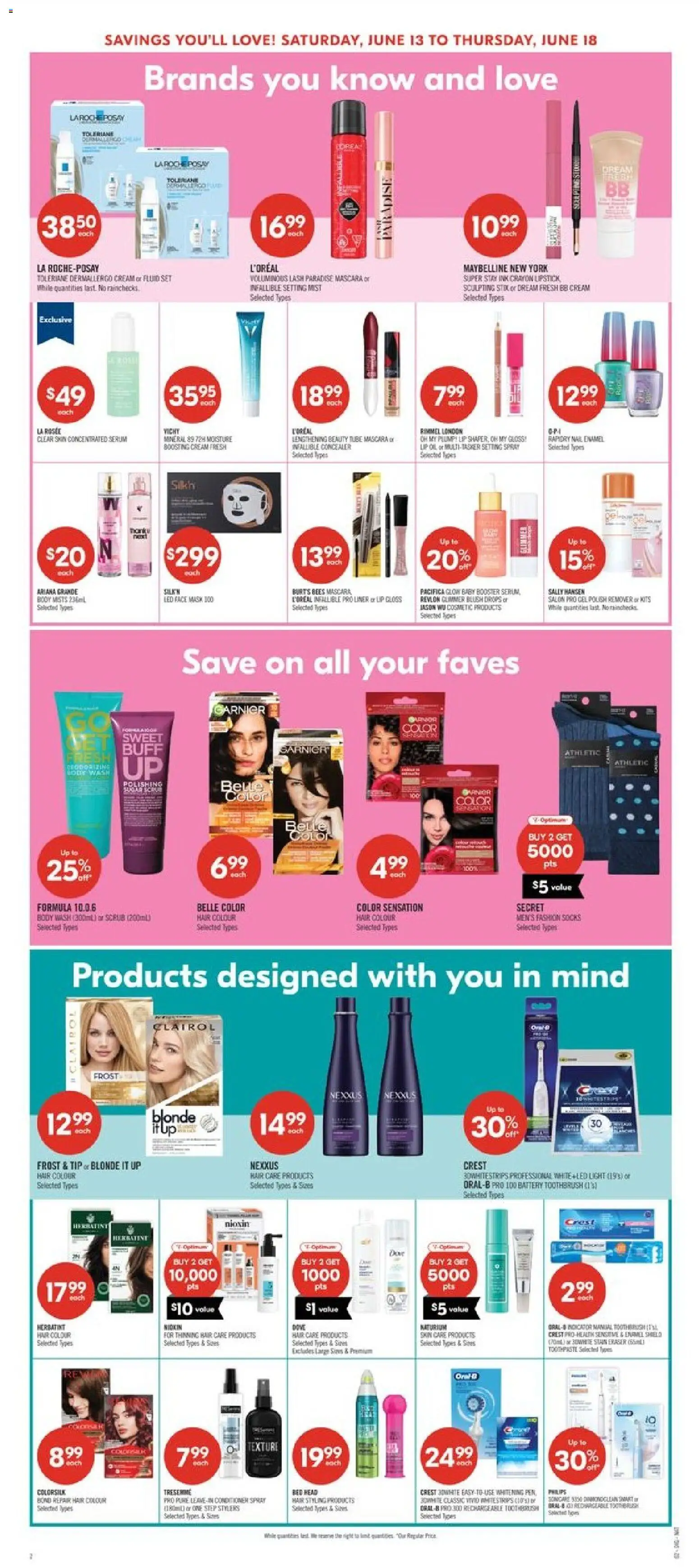 Shoppers flyer valid from 12.06.2026 | Page: 14 | Products: Cream, Concealer, Lip gloss, Bed