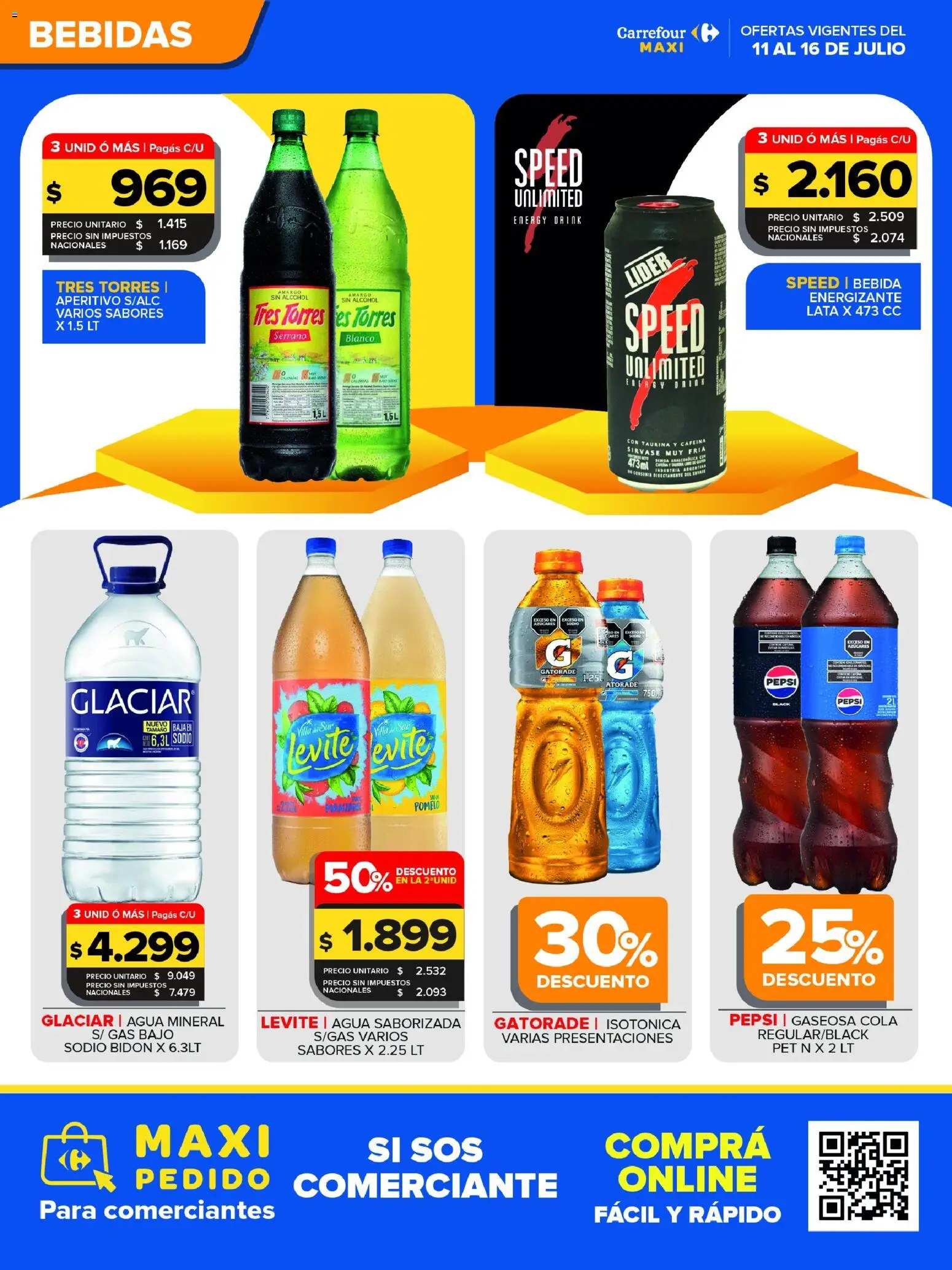 Carrefour Maxi catálogo │ válido desde el 11/07/2026 | Página: 2 | Productos: Bidón, Gaseosa, Agua, Pomelo