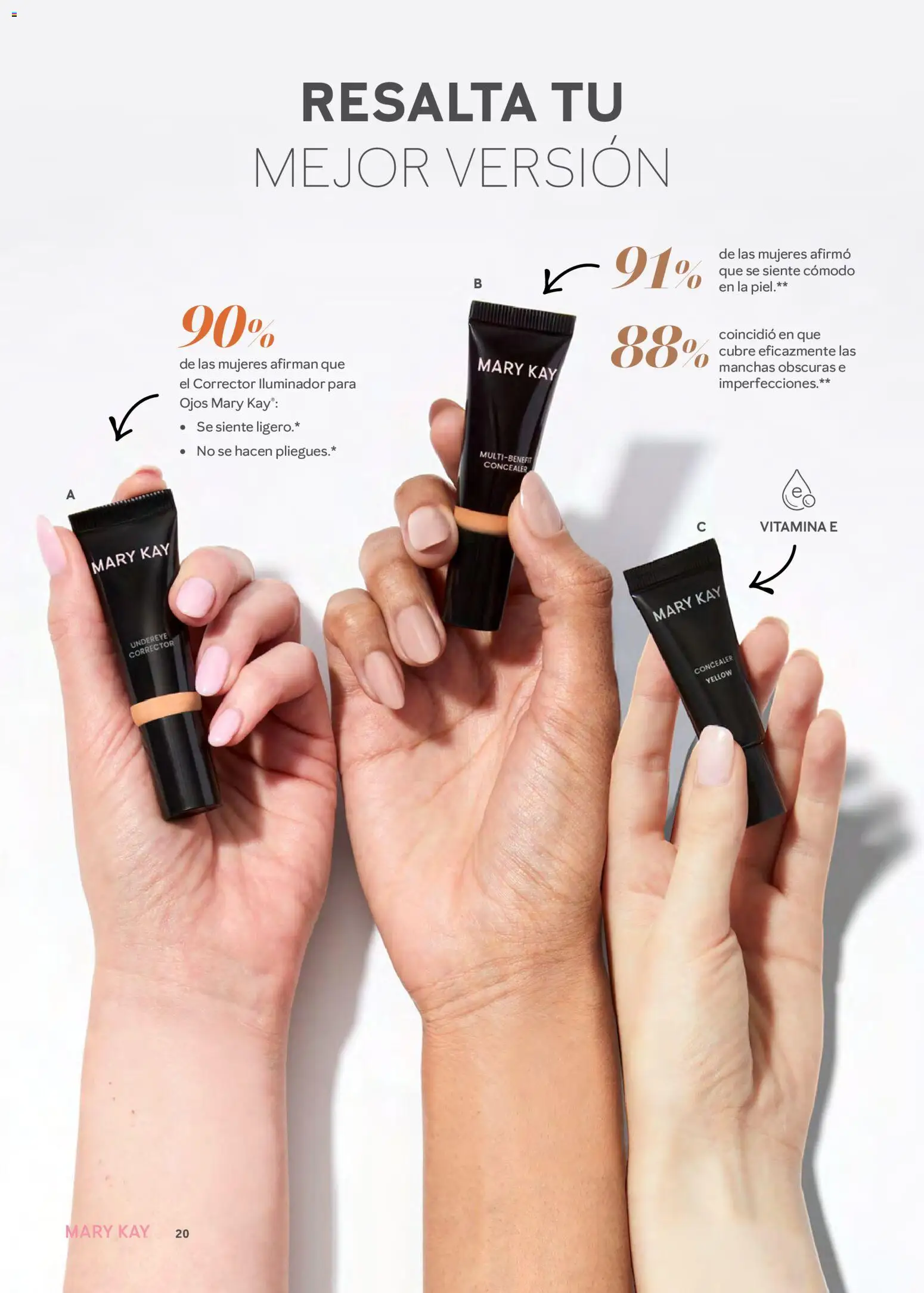 Nuevas ofertas de Mary Kay válidas en toda la República Mexicana desde el 01.03.2026. ¡Encuentra las mejores ofertas en Mary Kay catálogo! | Página: 20 | Productos: Iluminador, Corrector
