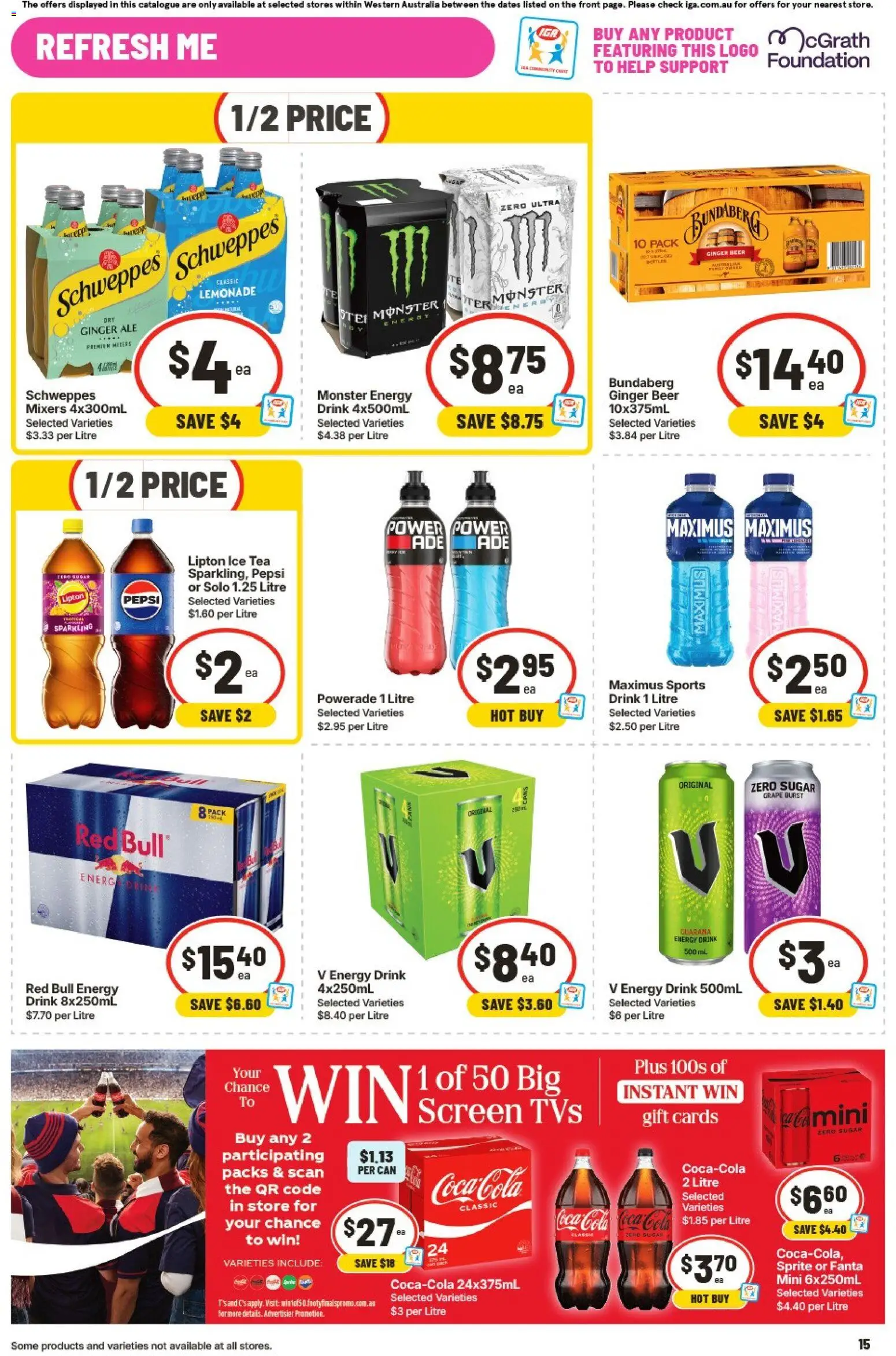 IGA catalogue - valid from 16/09/2026 | Page: 16 | Products: Pepsi, Sugar, Foundation, Lemonade