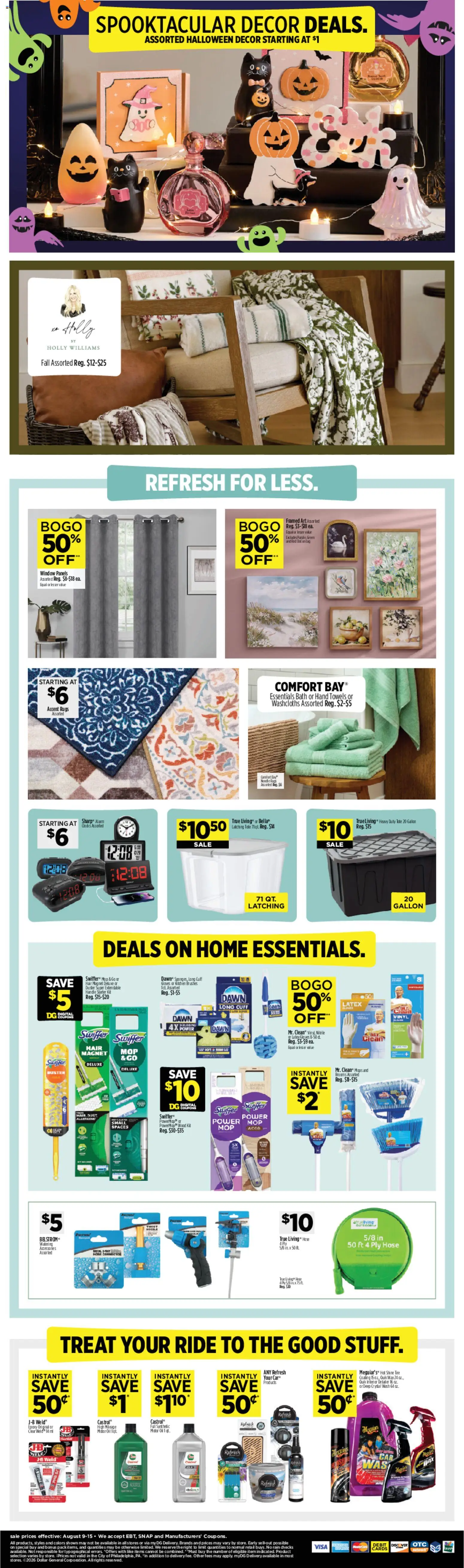 Dollar General Weekly Ad - TX - valid from 08/09/2026 | Page: 12 | Products: Tire, Bra, Gloves, Connector
