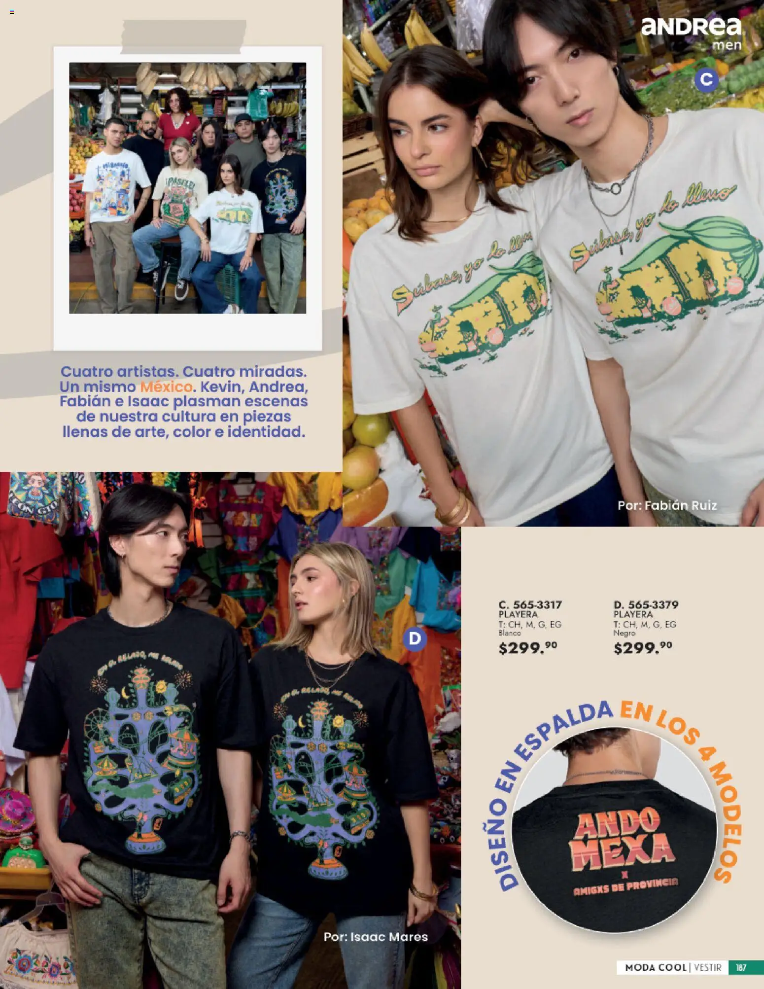 Nuevas ofertas de Andrea válidas en toda la República Mexicana desde el 23/08/2026. ¡Encuentra las mejores ofertas en Andrea catálogo Vestir Caballero! | Página: 29 | Productos: Playera