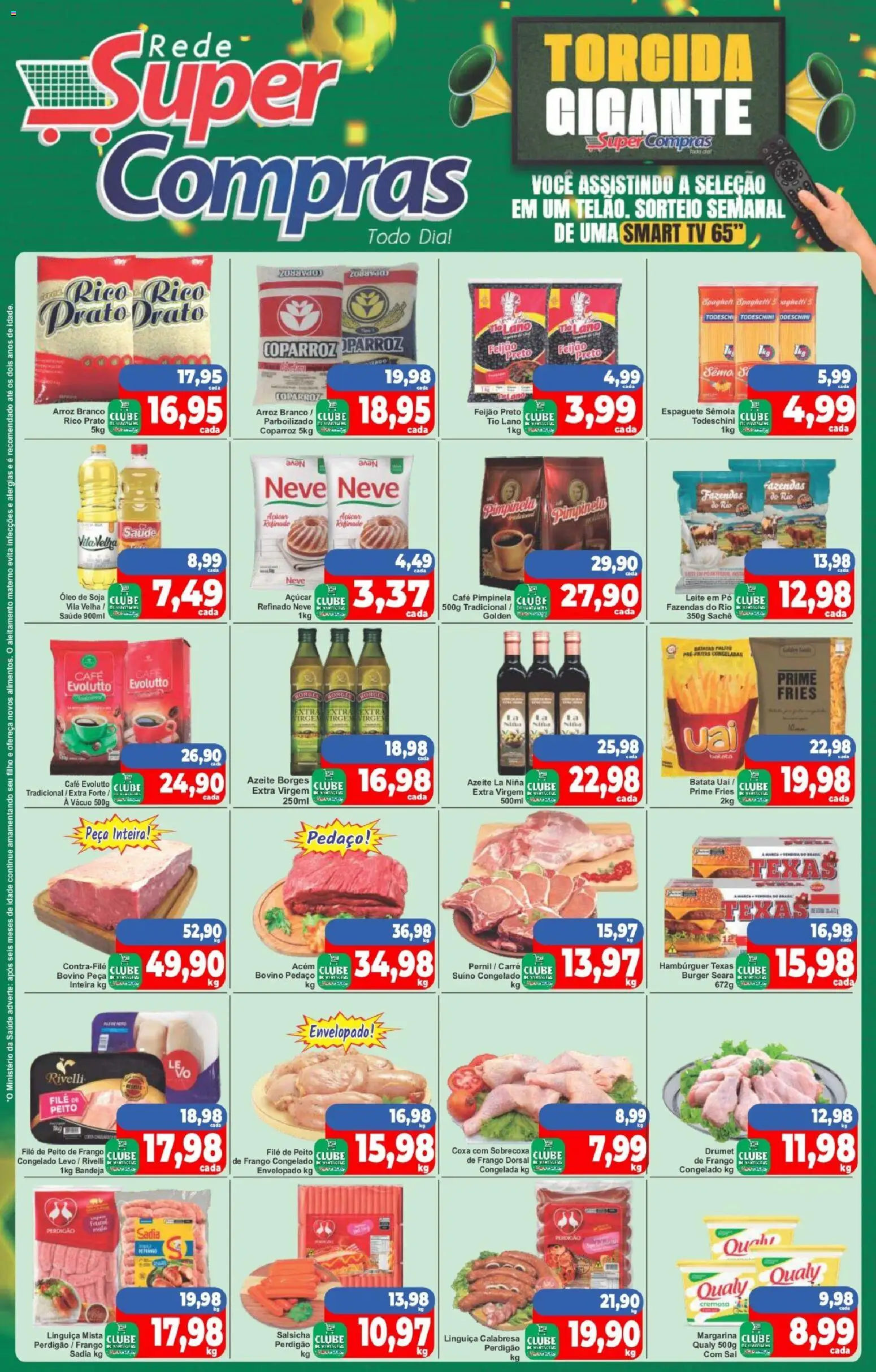 Rede Super Compras Folheto - válido de 11.05.2026 | Página: 1 | Produtos: Pó, Café, Tv, Azeite