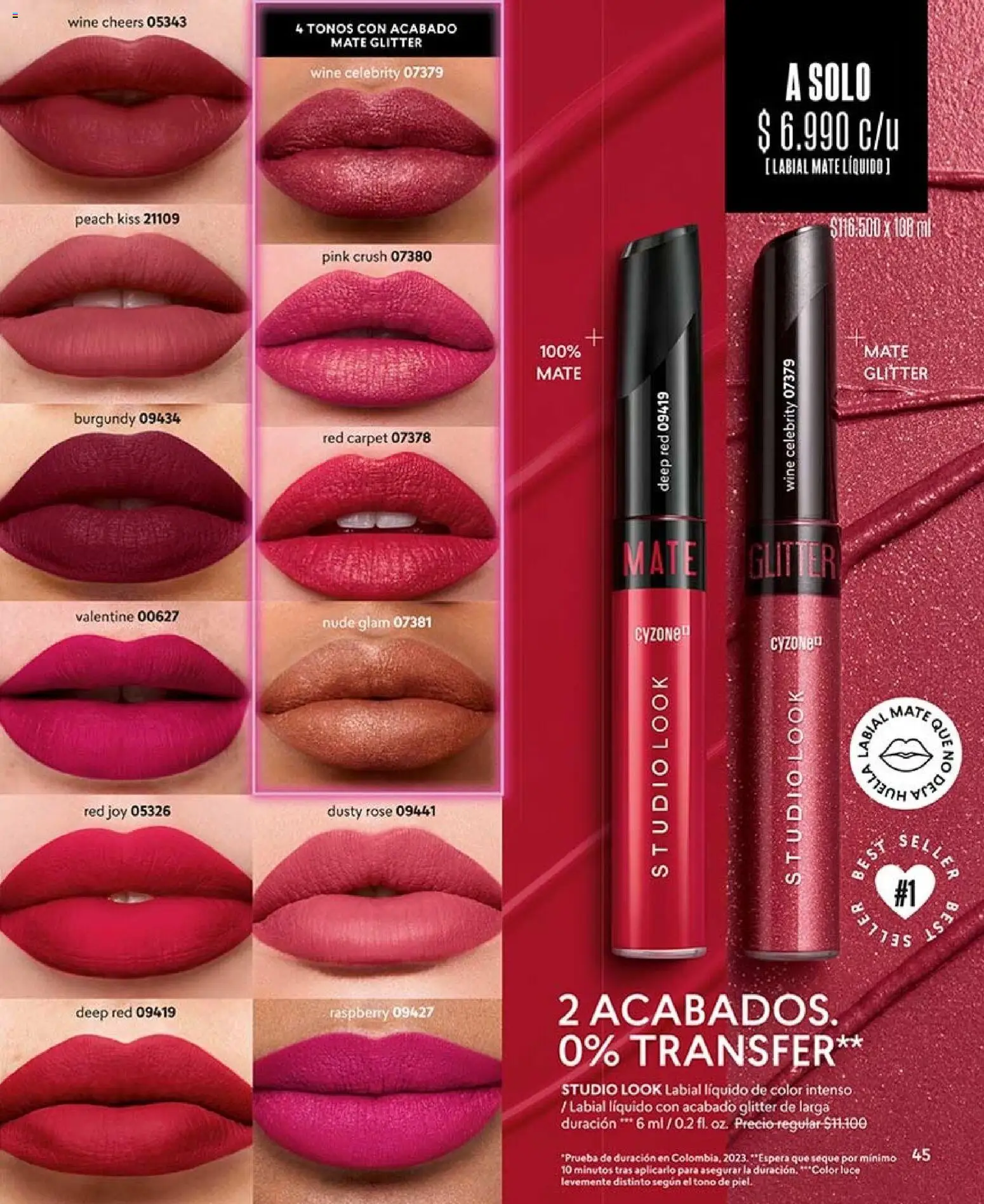 Catálogo CyZone Campaña 12 │ válido desde el 06.07.2026 | Página: 49 | Productos: Glitter, Mate, Labial
