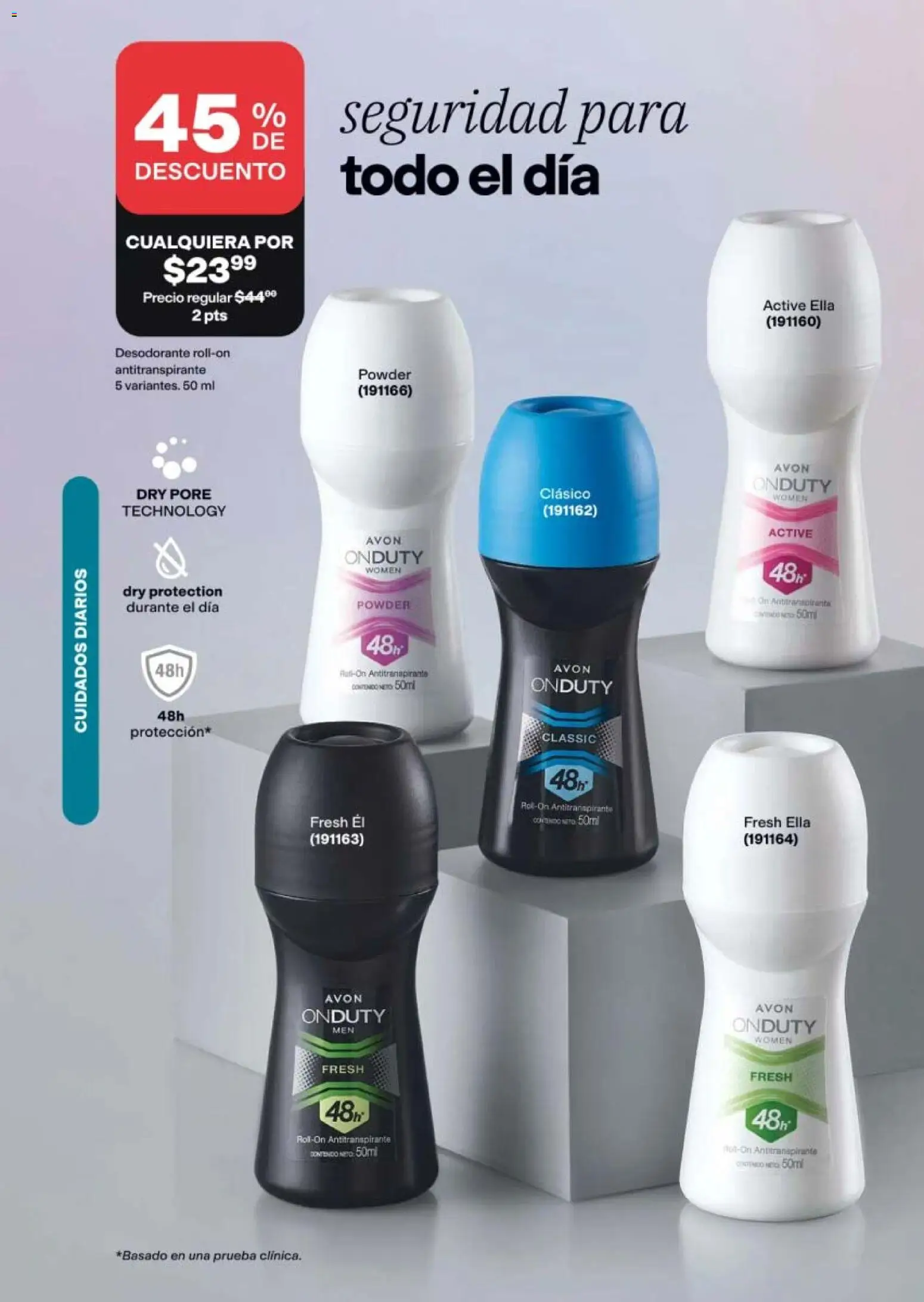 Nuevas ofertas de AVON válidas en toda la República Mexicana desde el 21/08/2026. ¡Encuentra las mejores ofertas en AVON campaña 13 2026! | Página: 146 | Productos: Desodorante, Antitranspirante