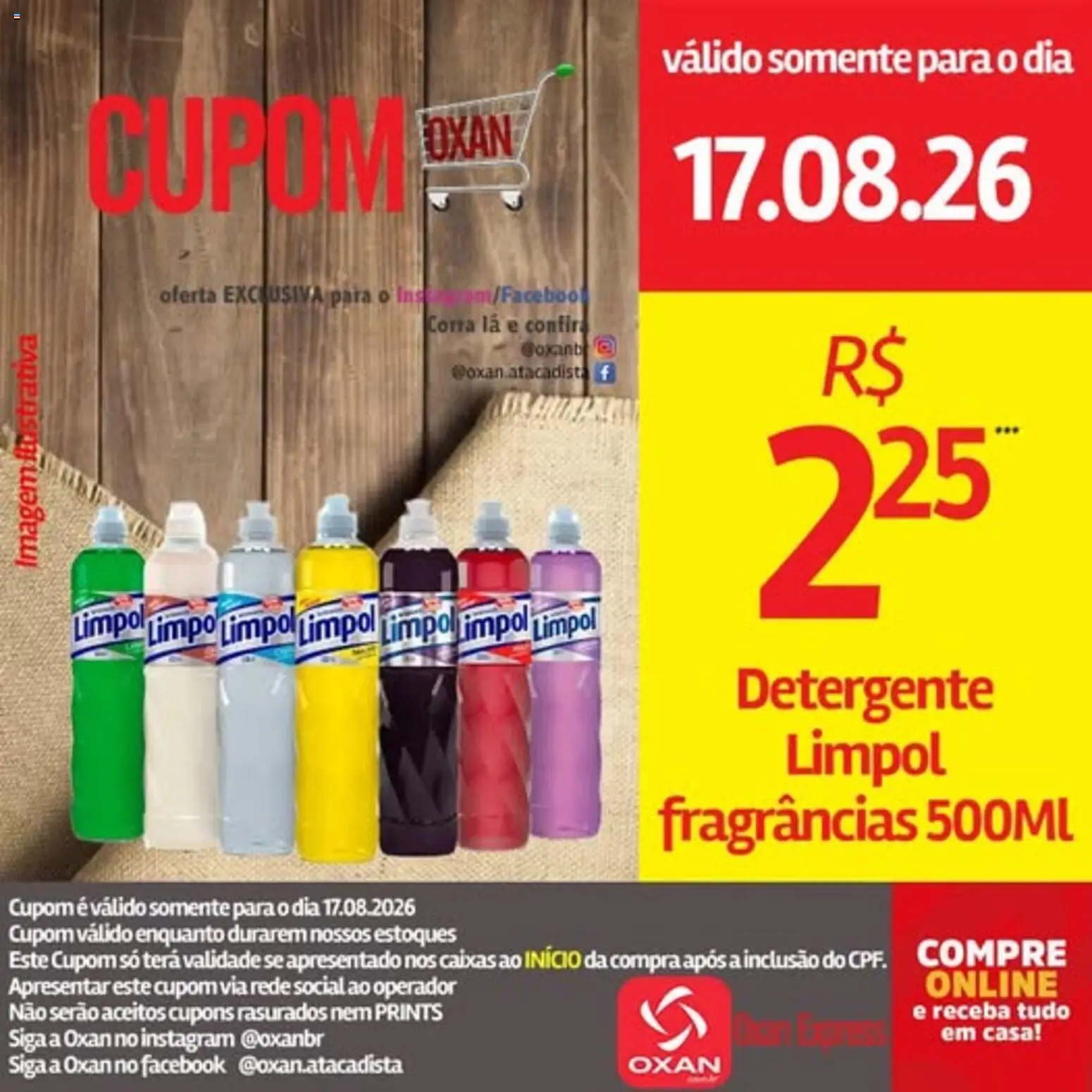 Oxan Atacadista Folheto - válido de 17/08/2026 | Página: 2 | Produtos: Detergente