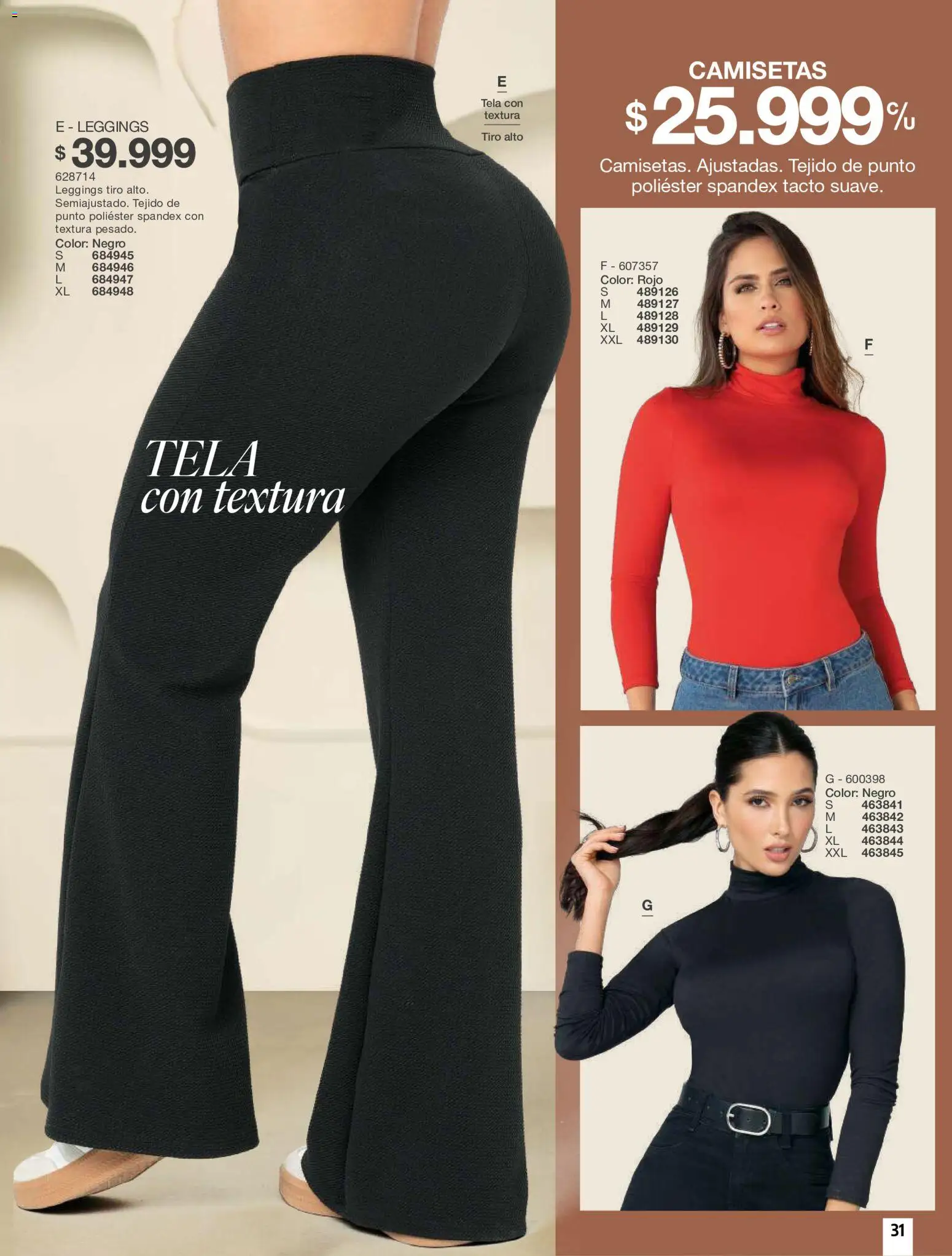 Carmel revista - valida desde el 01/07/2026 | Página: 31 | Productos: Leggings