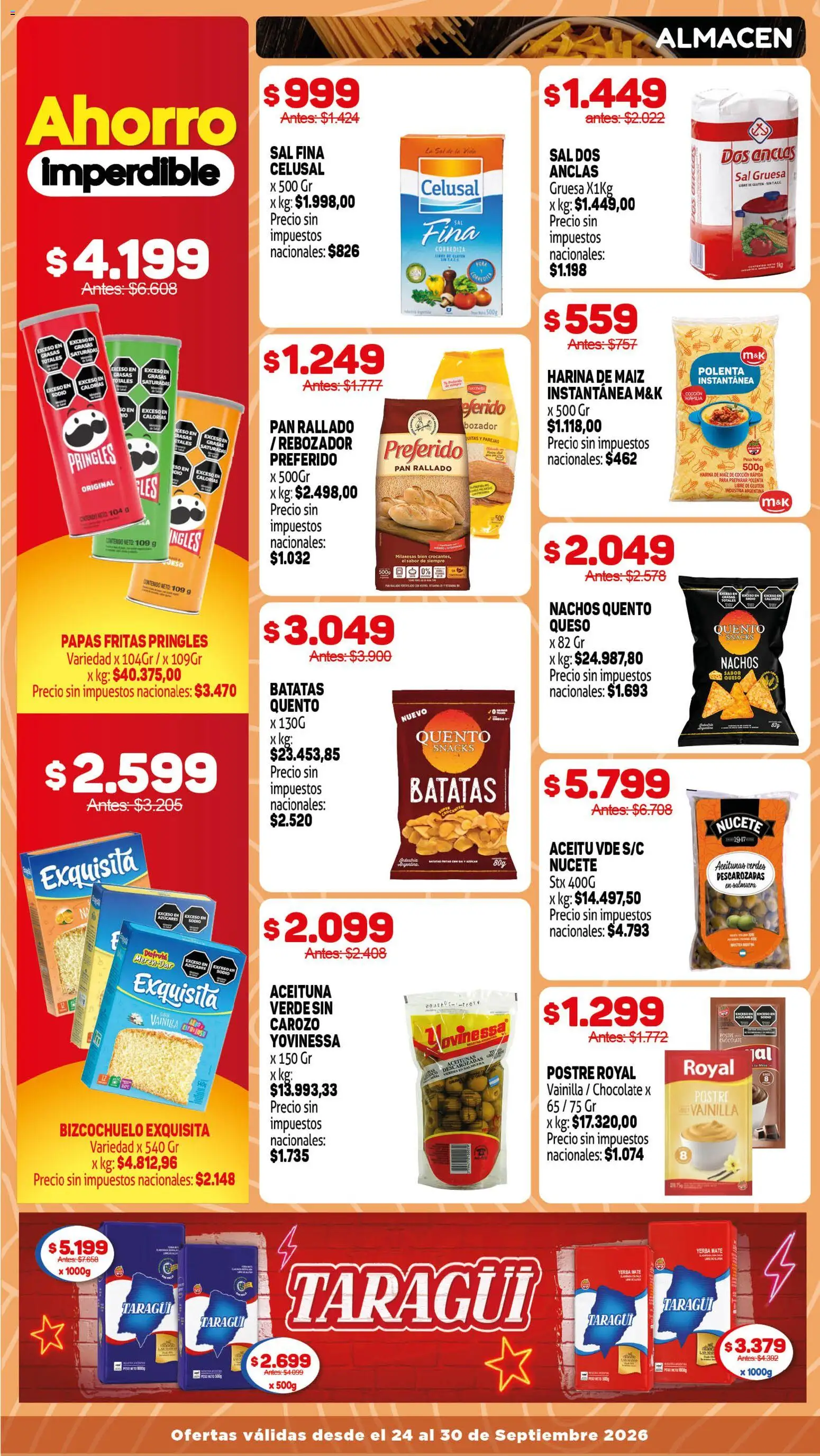Makro Ofertas │ válido desde el 24/09/2026 | Página: 7 | Productos: Vainilla, Pan, Chocolate, Papas fritas