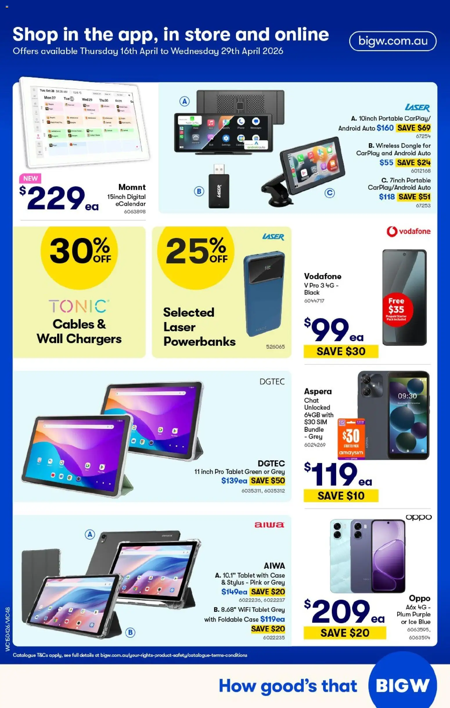 Woolworths catalogue - valid from 15.04.2026 | Page: 48 | Products: Digital, Tablet, Case, Portable
