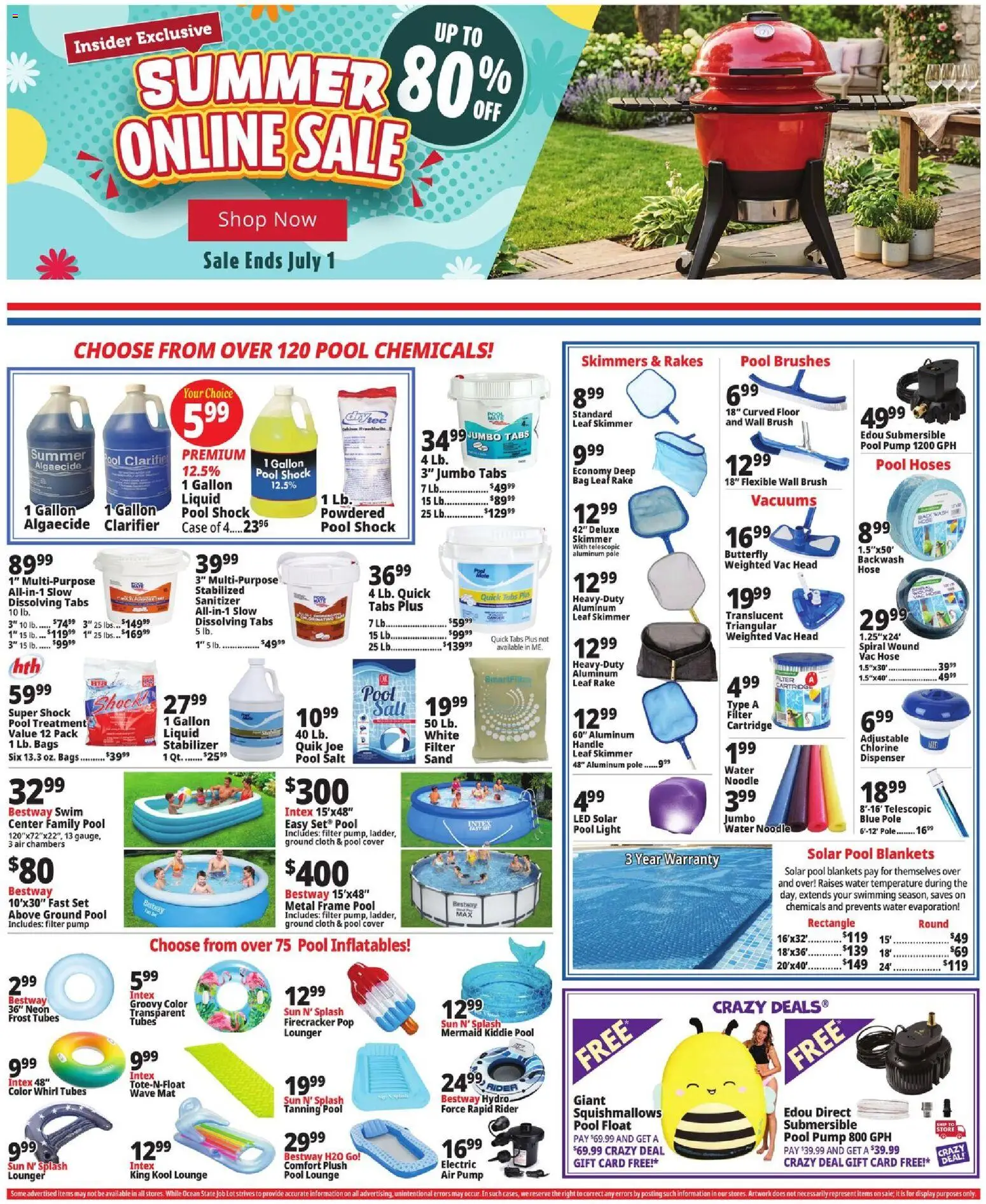 Ocean State Job Lot Weekly Ad - MA - valid from 06/25/2026 | Page: 2 | Products: Brushes, Salt, Case, Bag